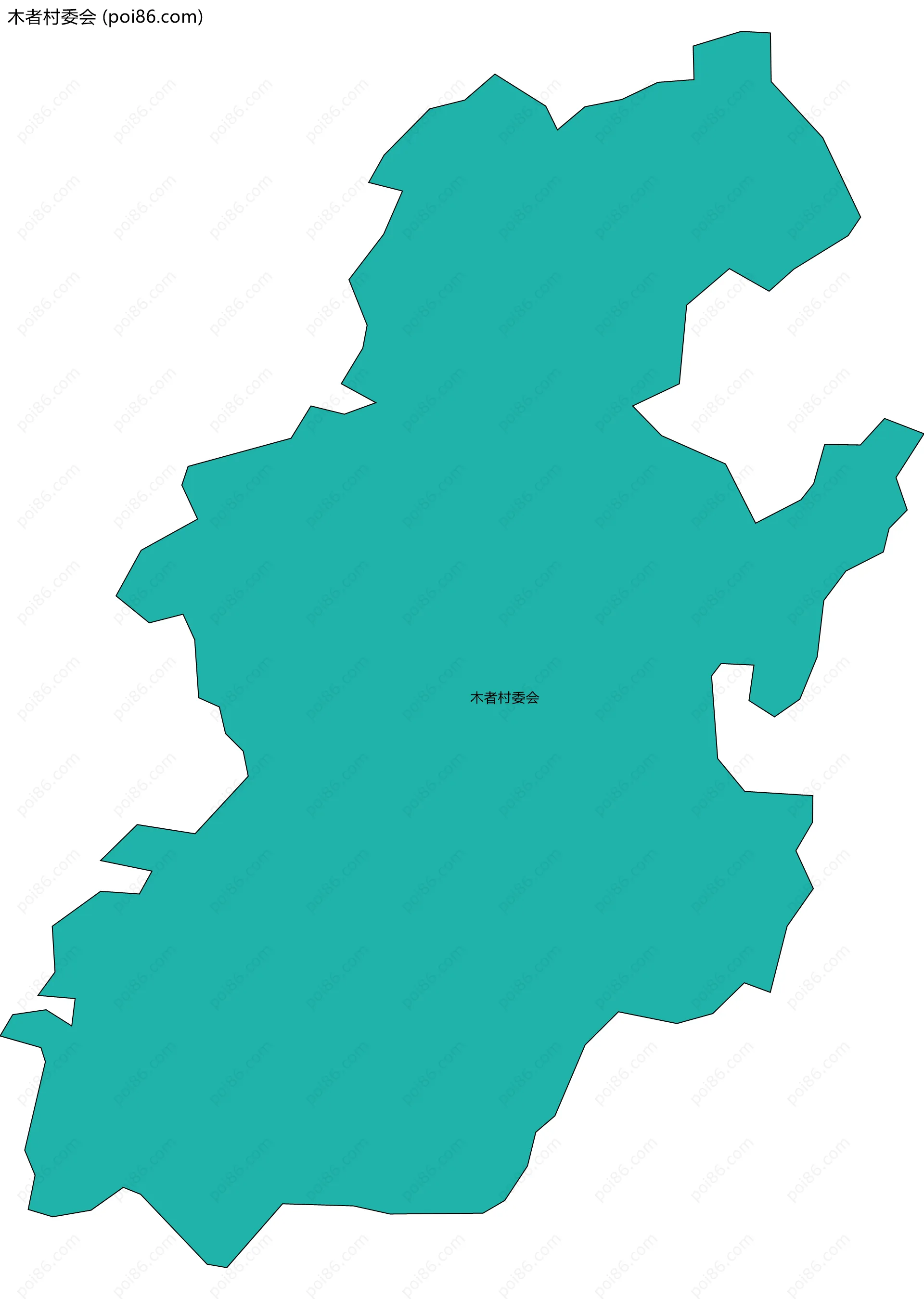 木者村委会边界地图