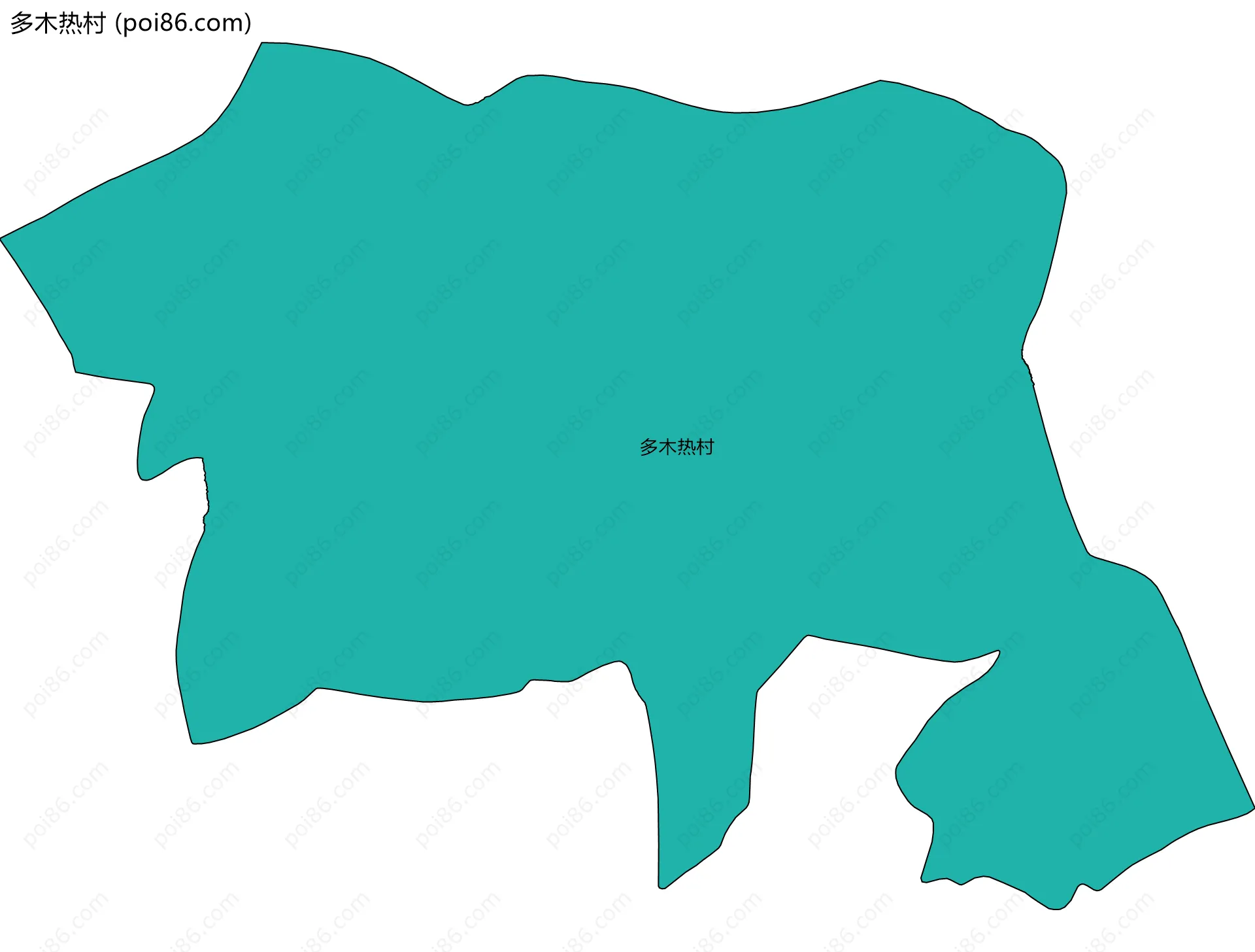 多木热村边界地图