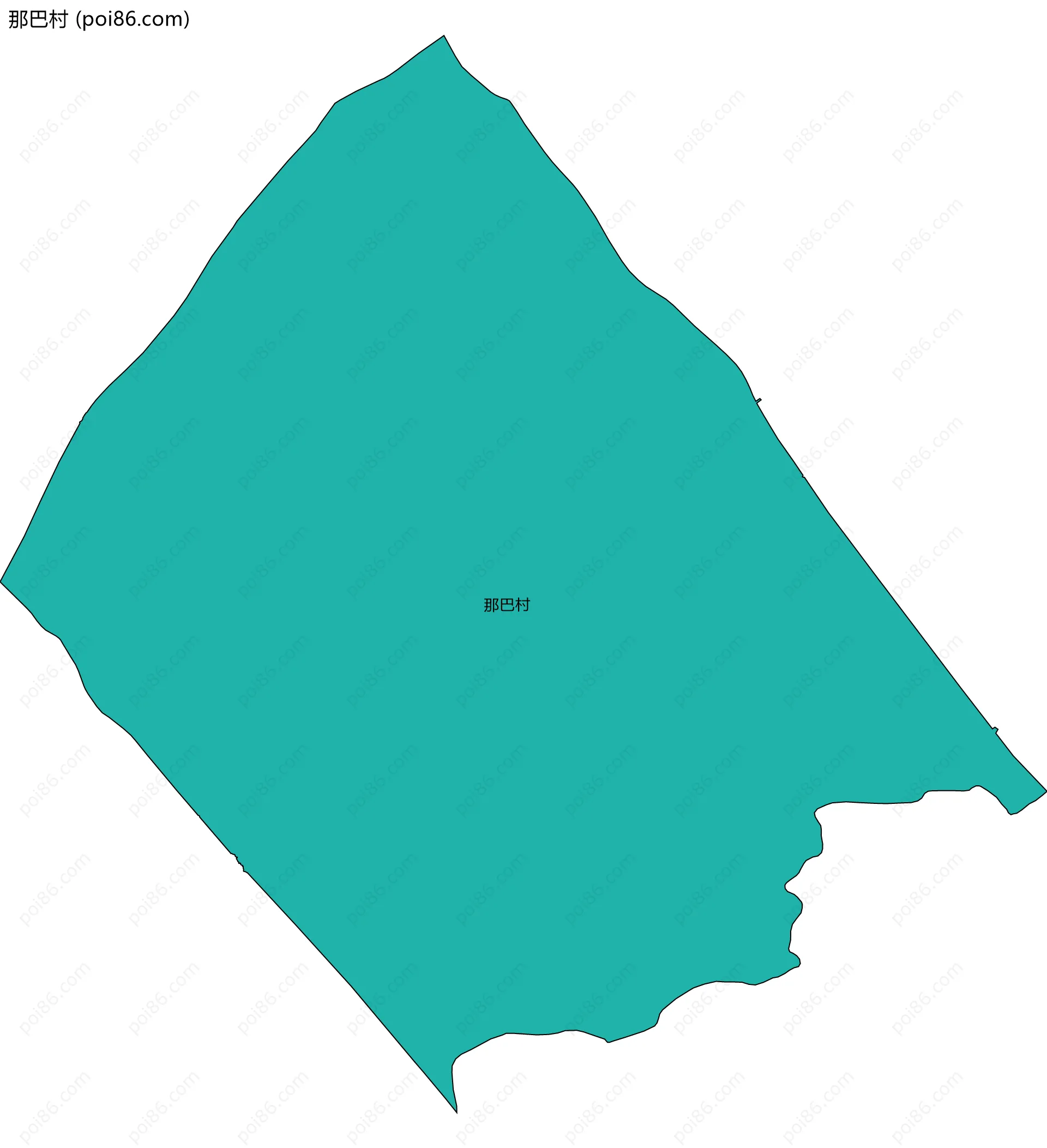那巴村边界地图