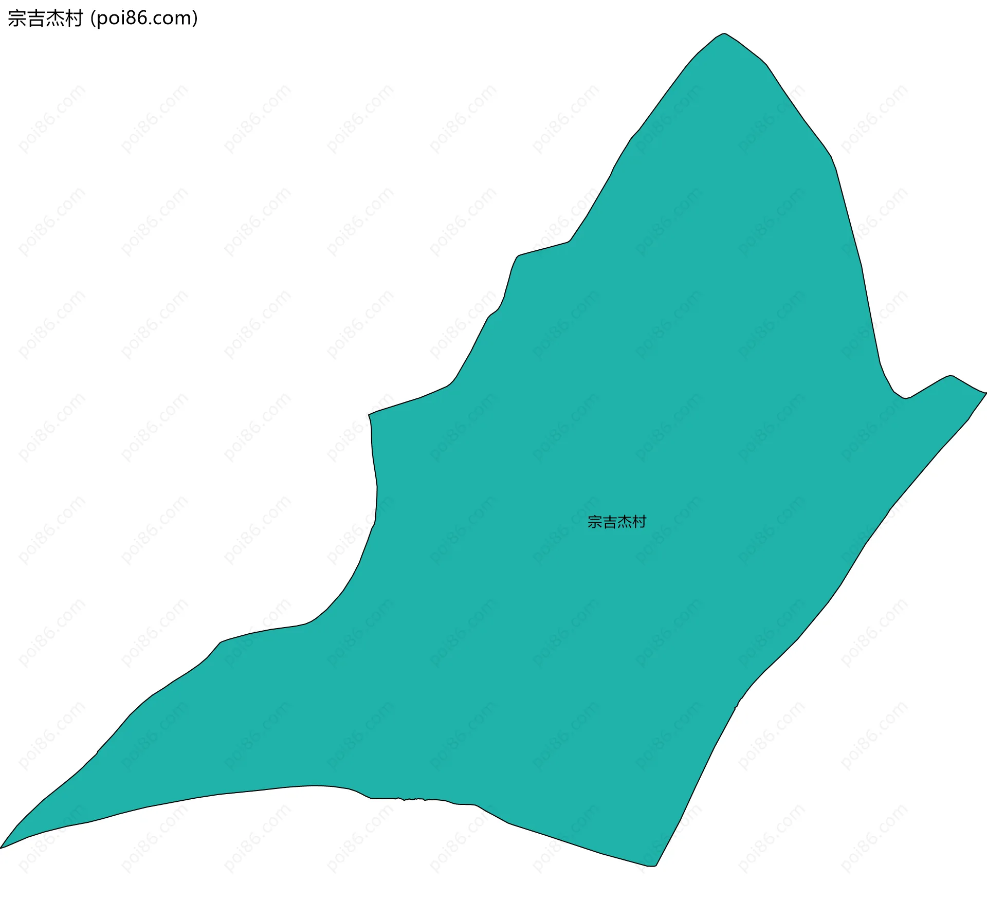 宗吉杰村边界地图