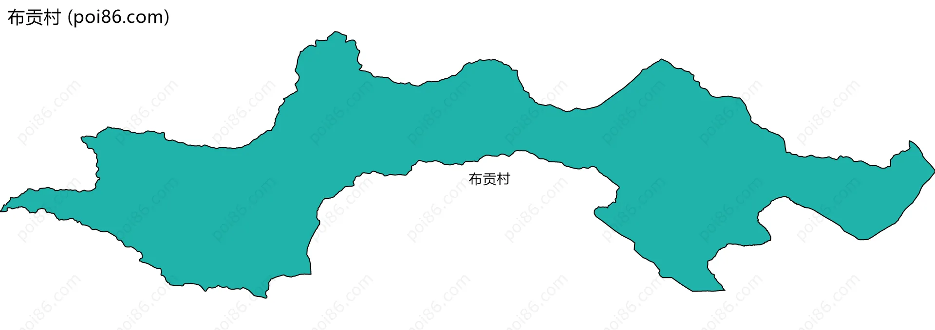 布贡村边界地图