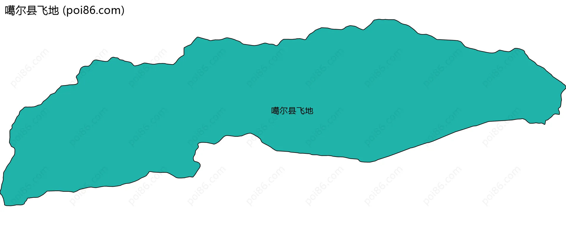 噶尔县飞地边界地图