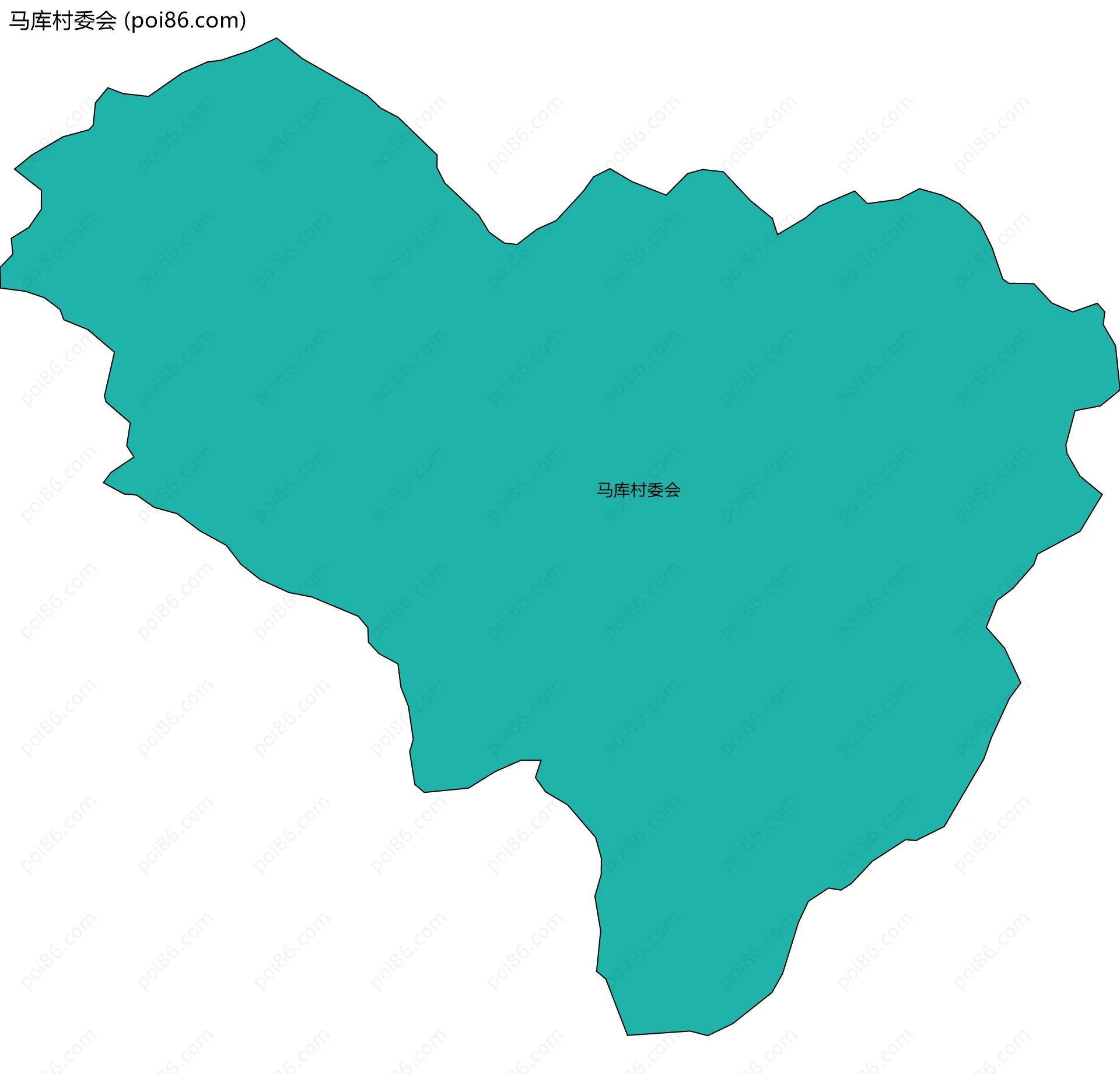 马库村委会边界地图