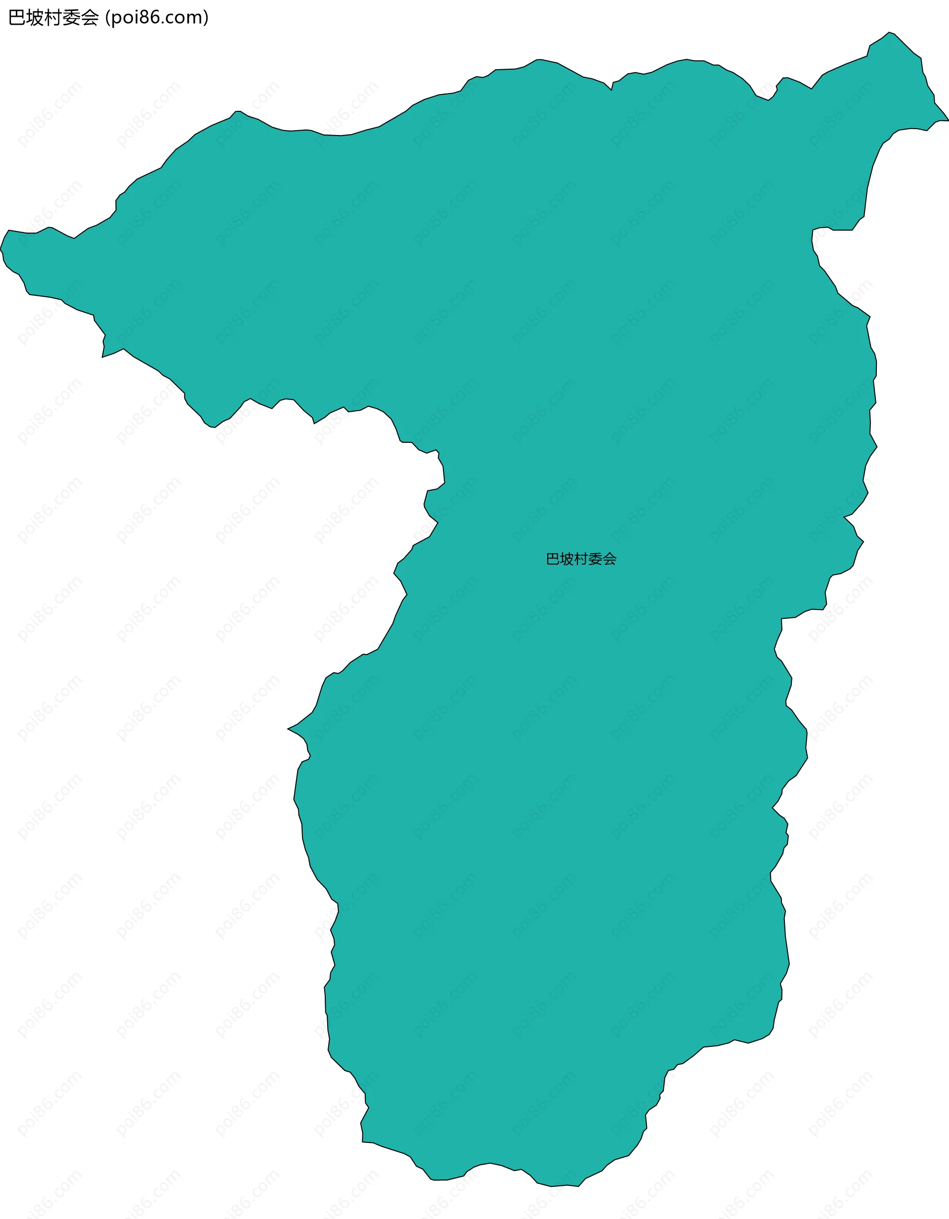 巴坡村委会边界地图