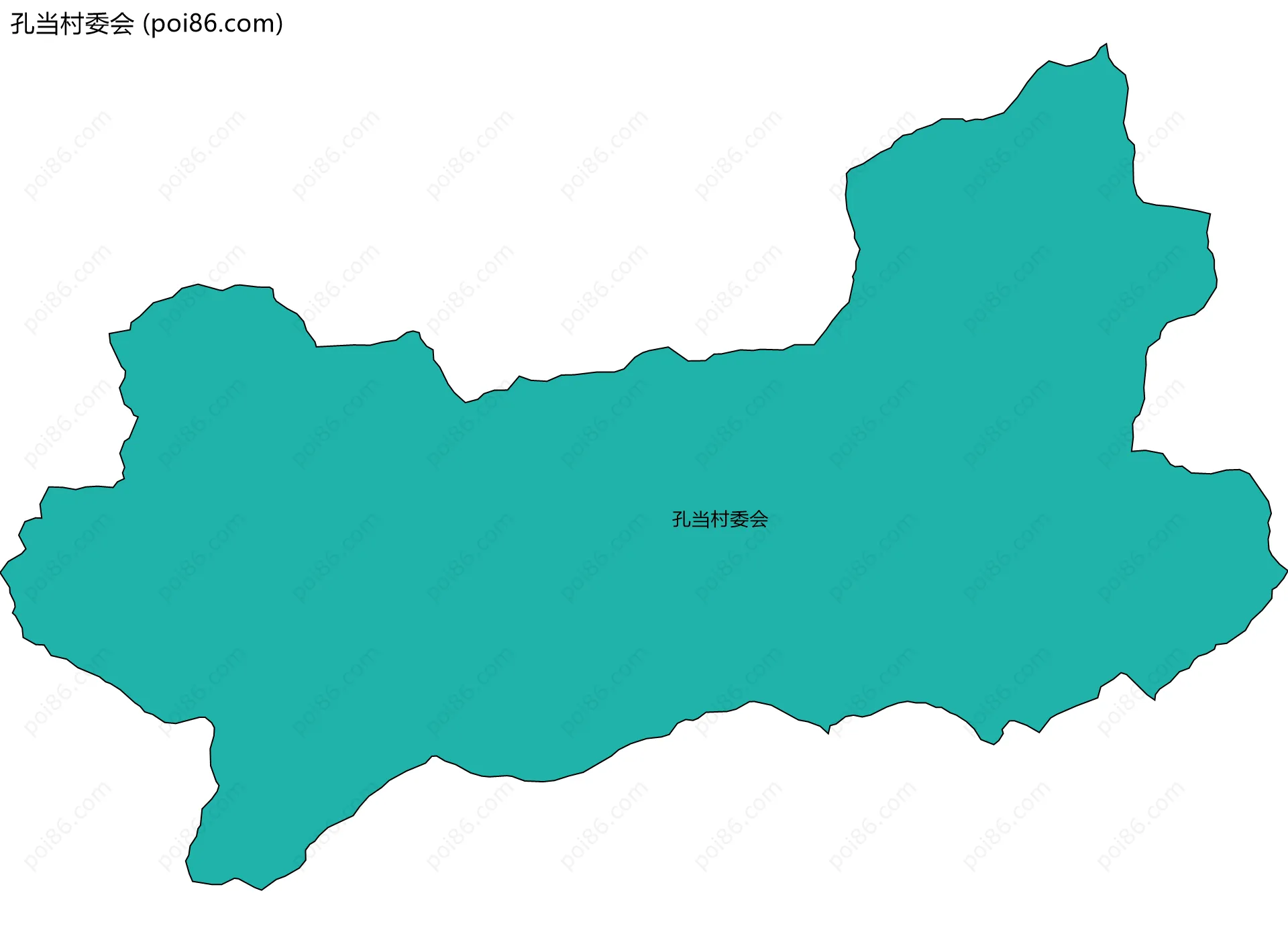 孔当村委会边界地图