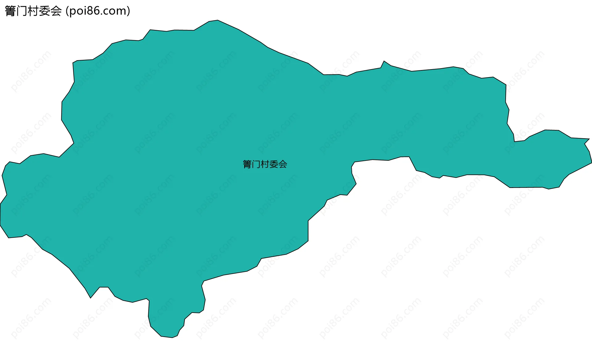 箐门村委会边界地图