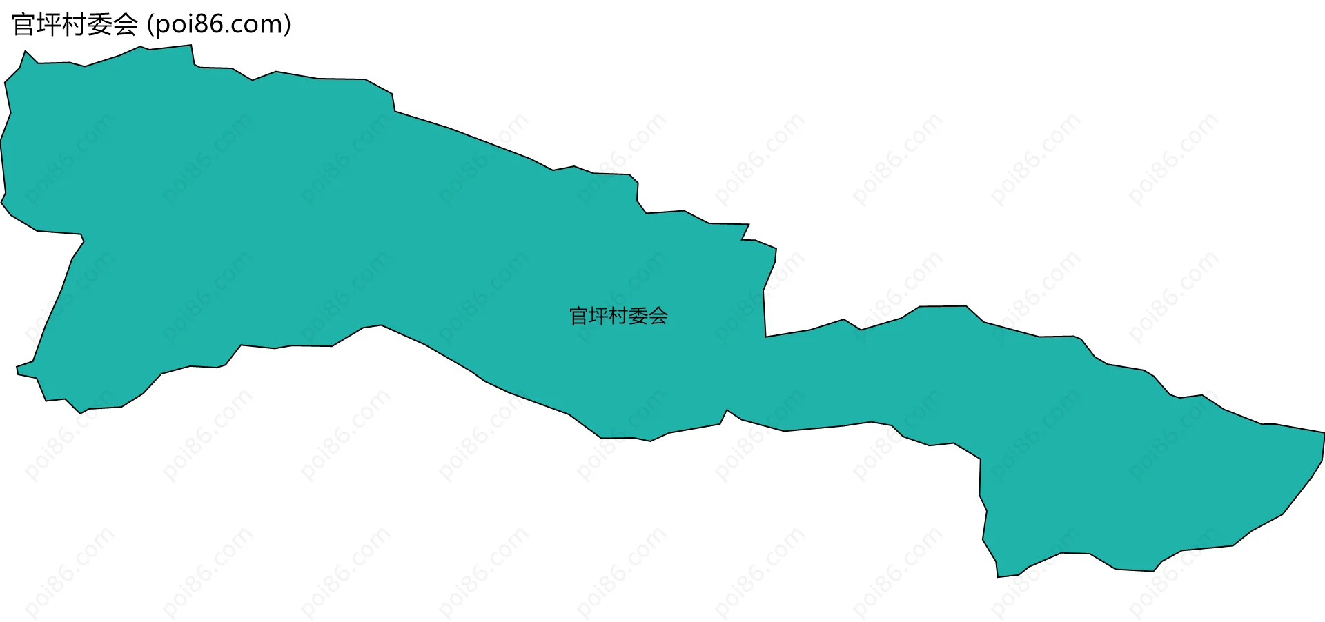 官坪村委会边界地图