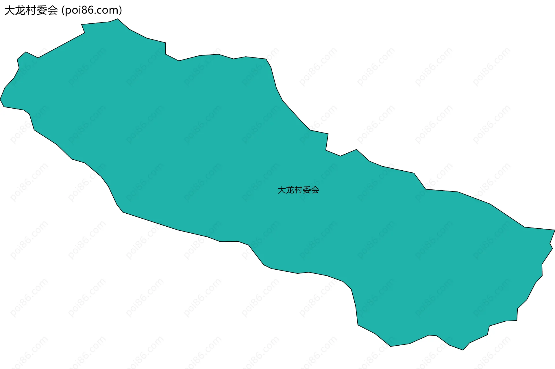 大龙村委会边界地图