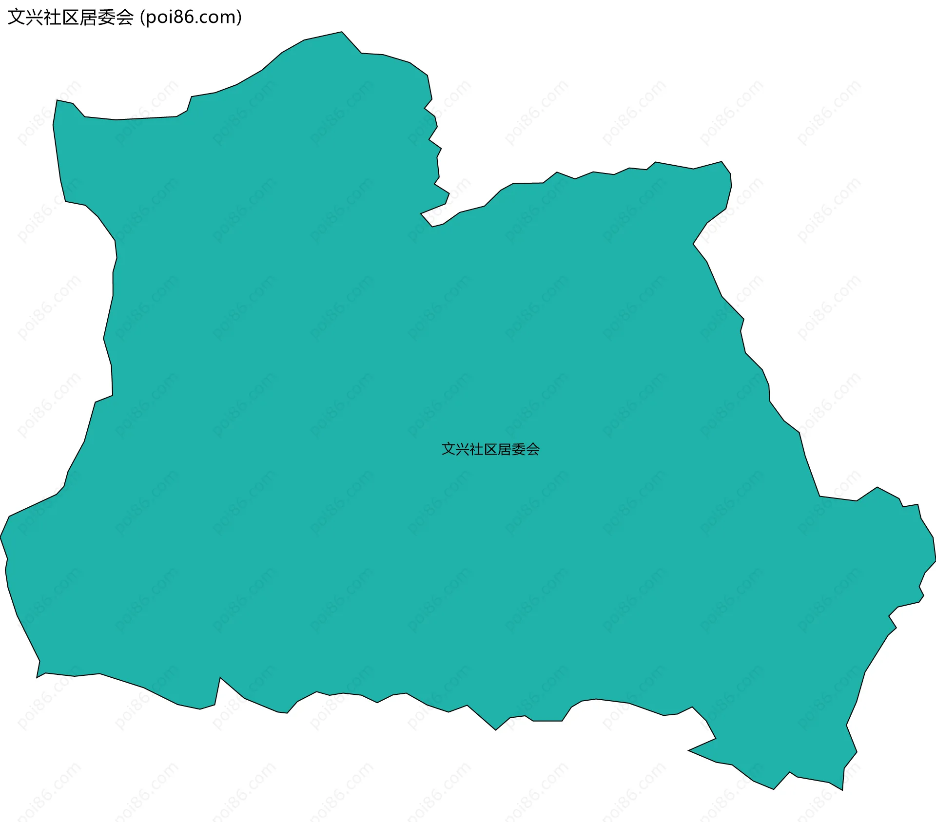 文兴社区居委会边界地图