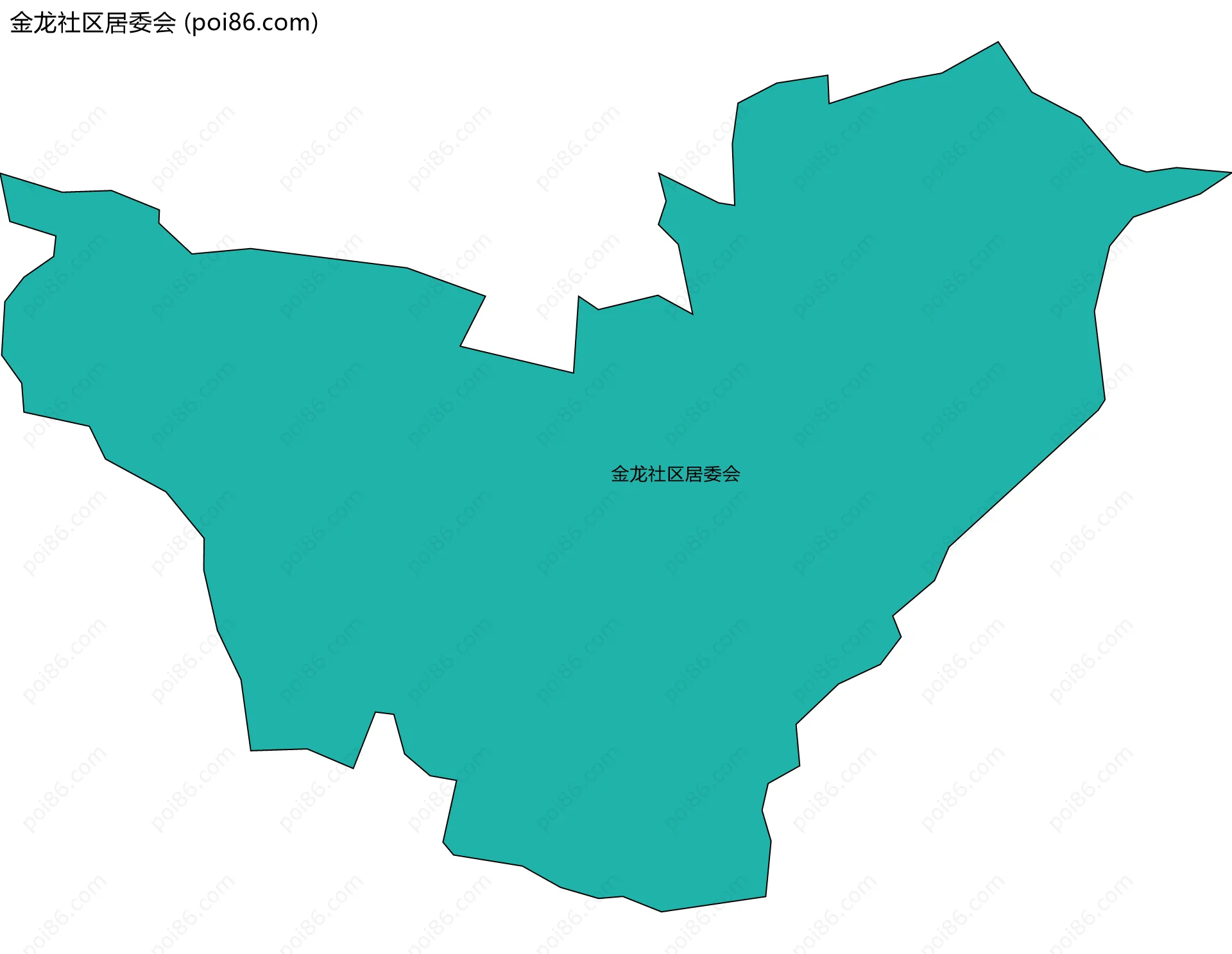 金龙社区居委会边界地图