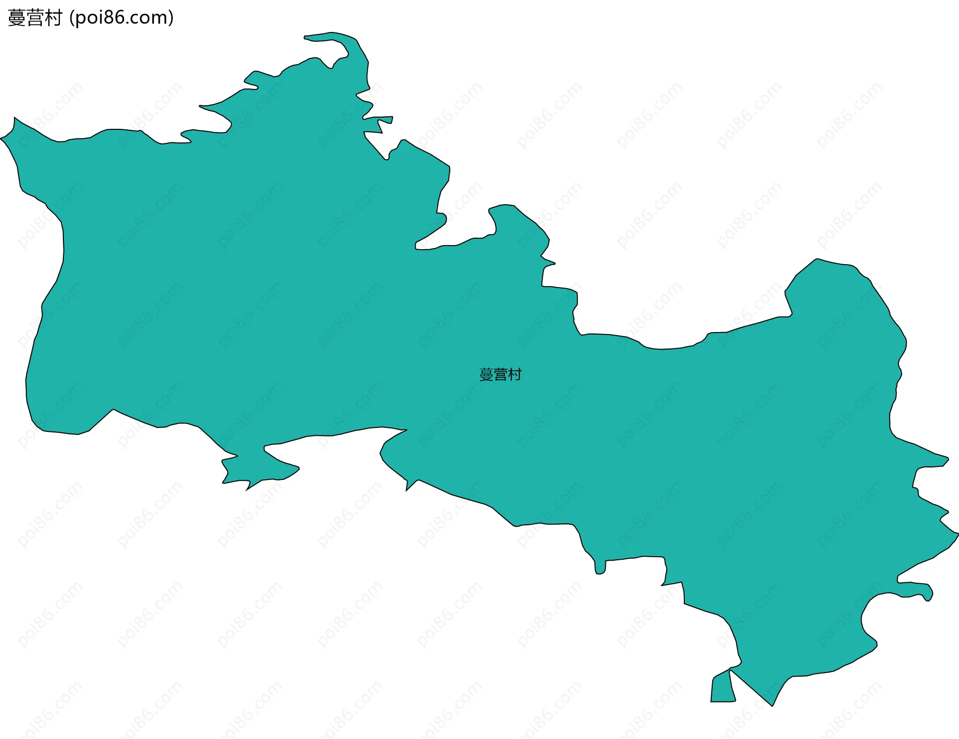 蔓营村边界地图