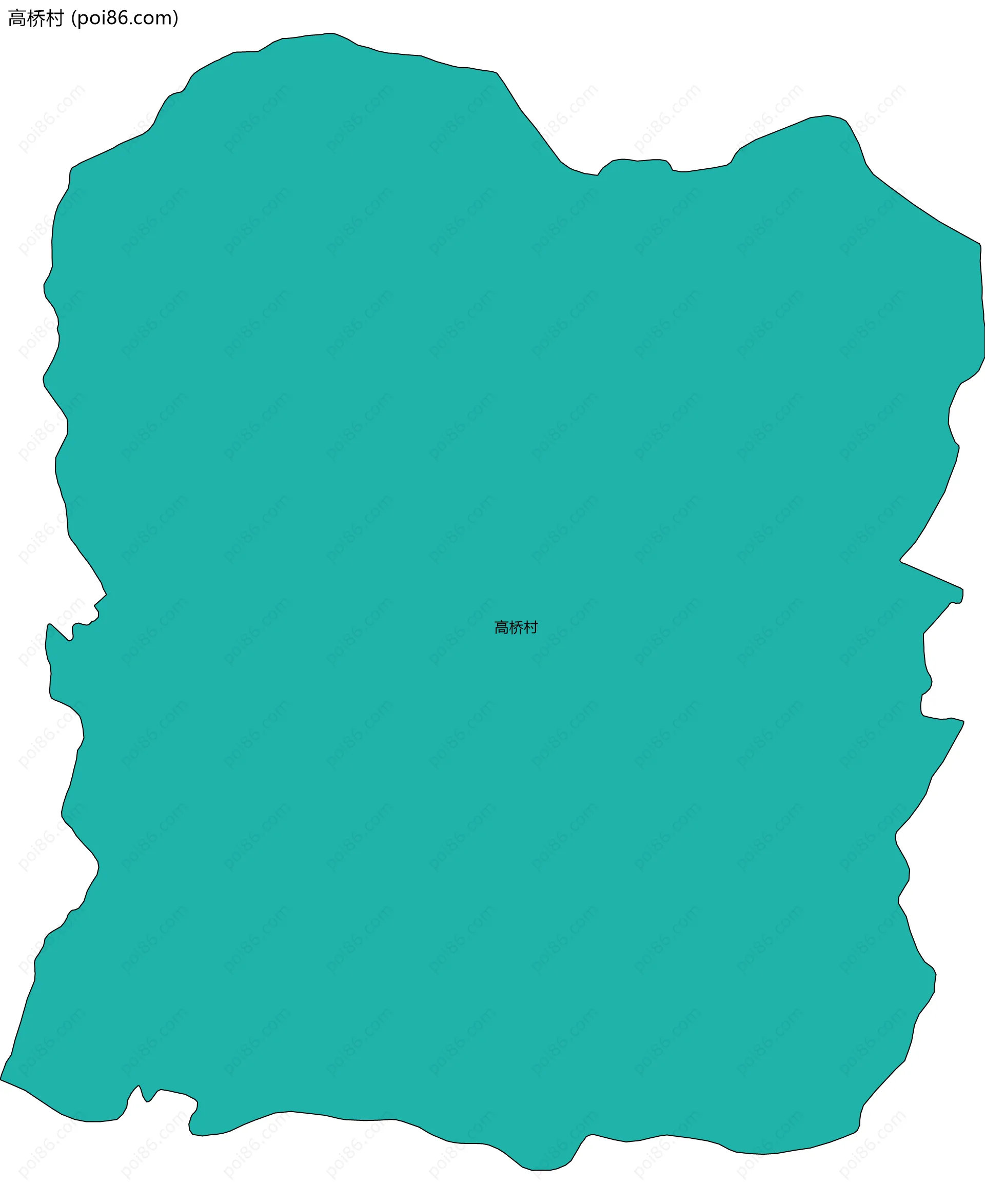 高桥村边界地图