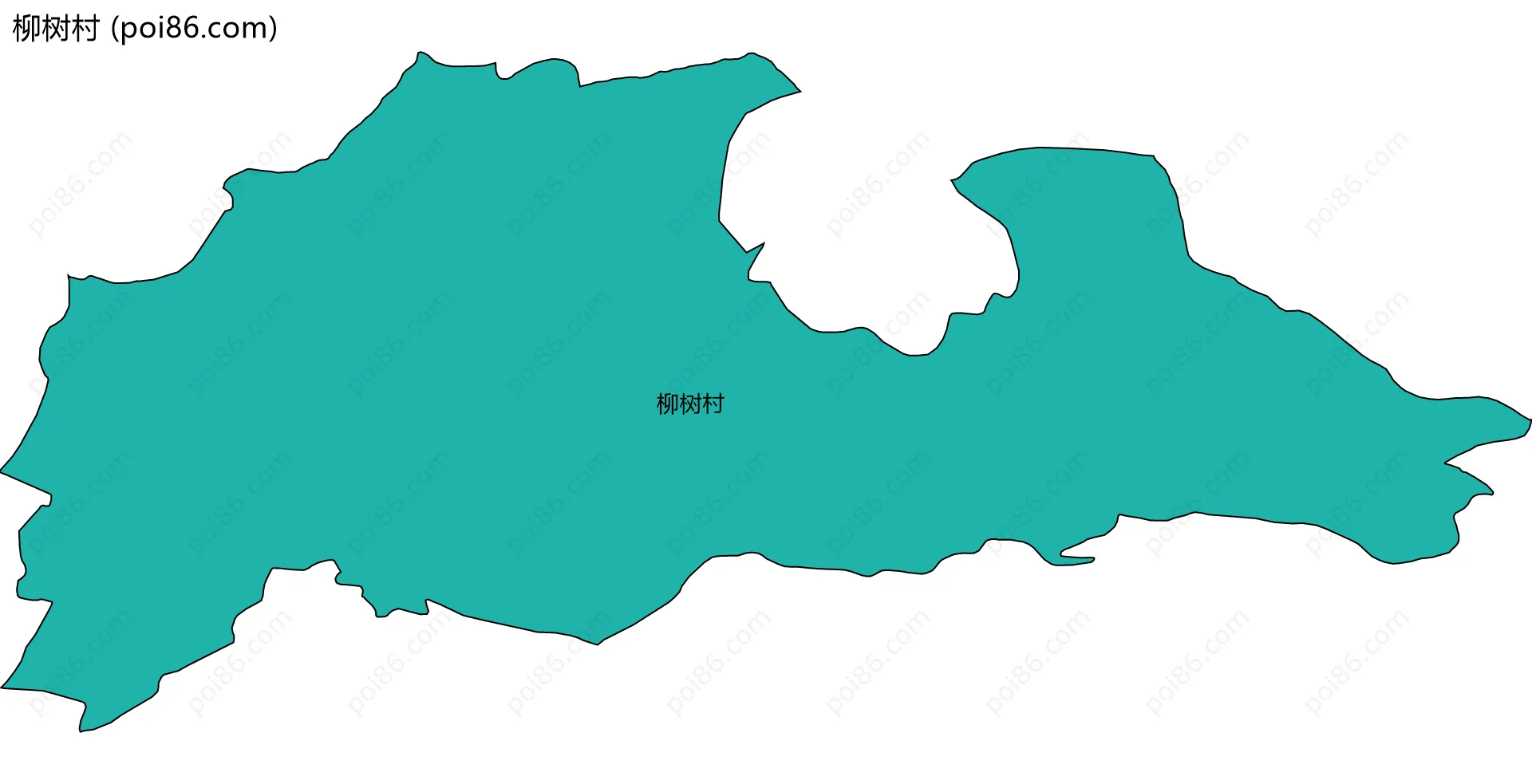 柳树村边界地图