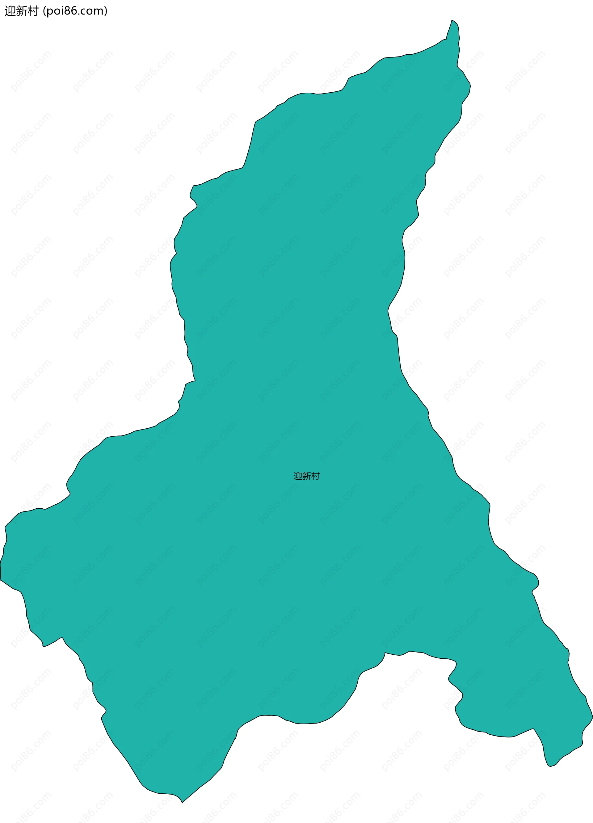 迎新村边界地图
