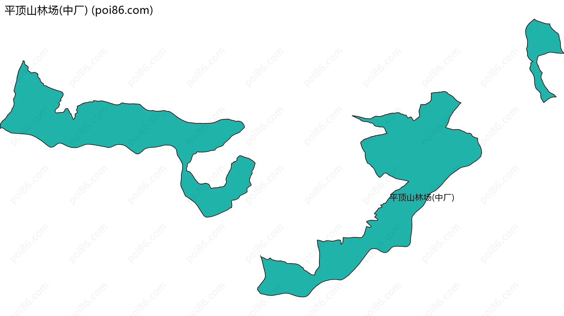 平顶山林场(中厂)边界地图