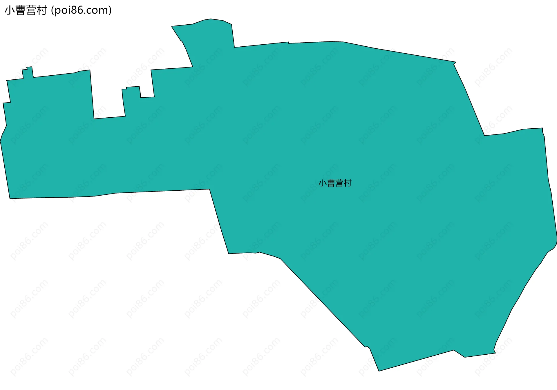 小曹营村边界地图
