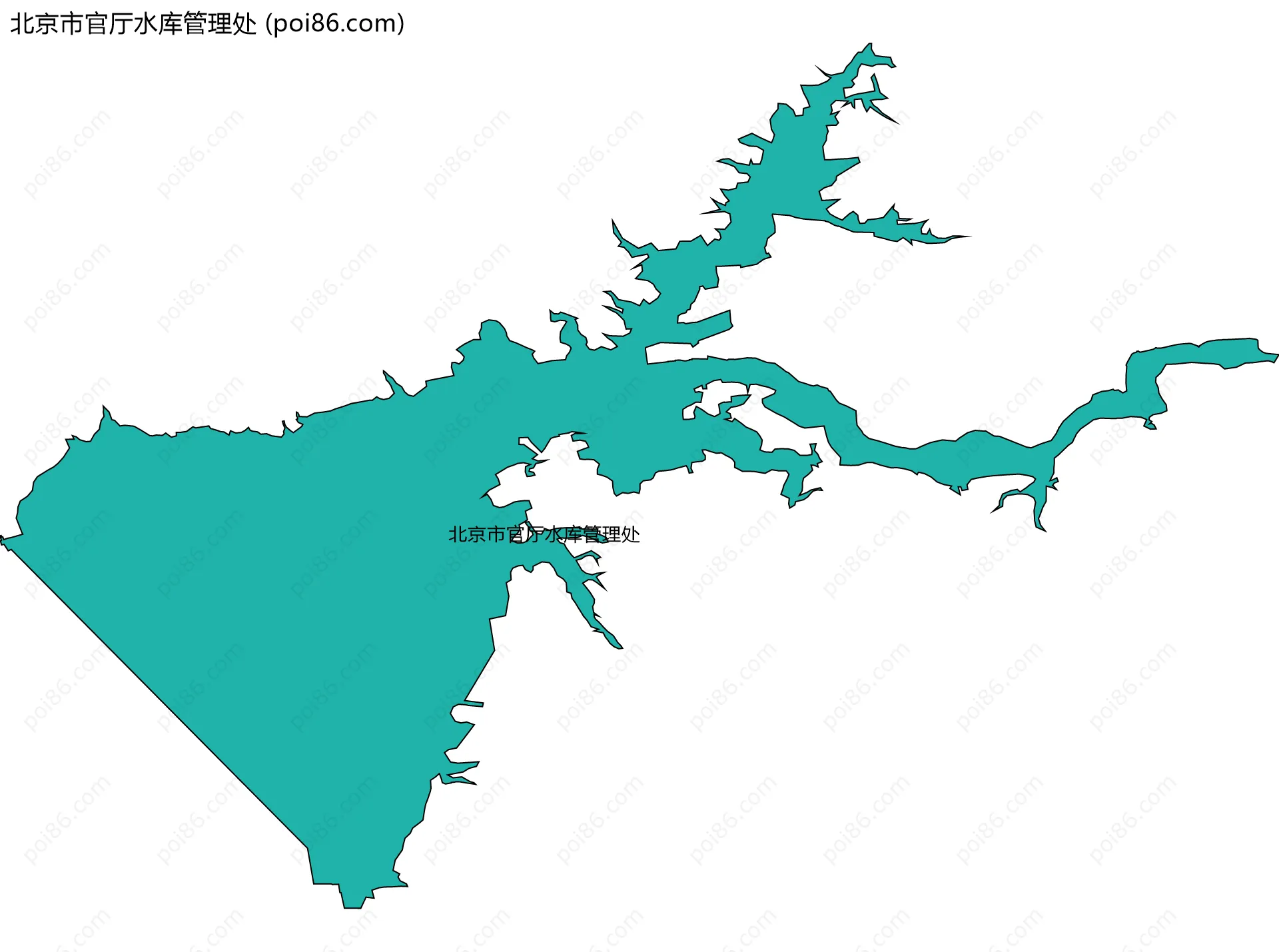 北京市官厅水库管理处边界地图