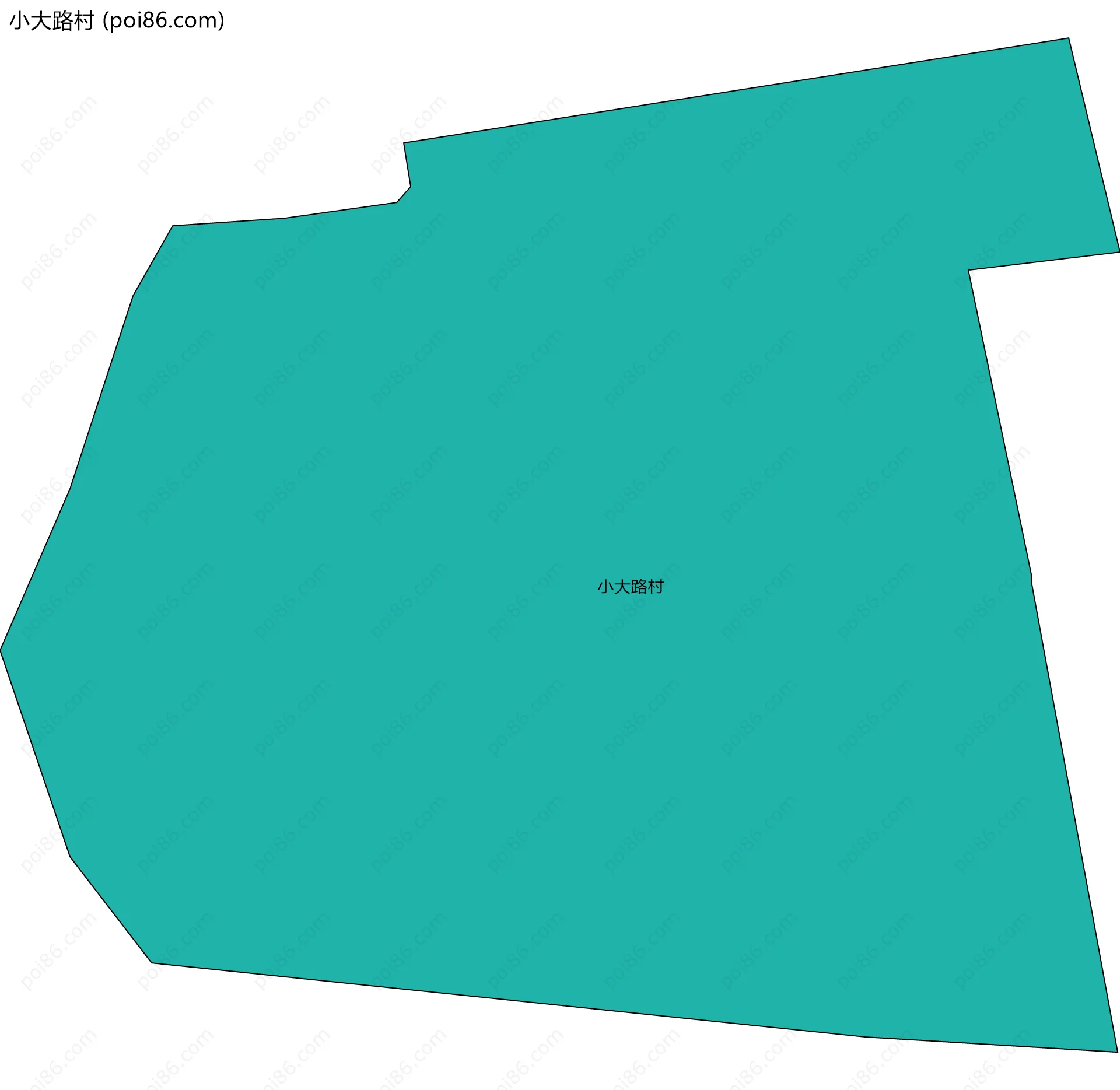 小大路村边界地图