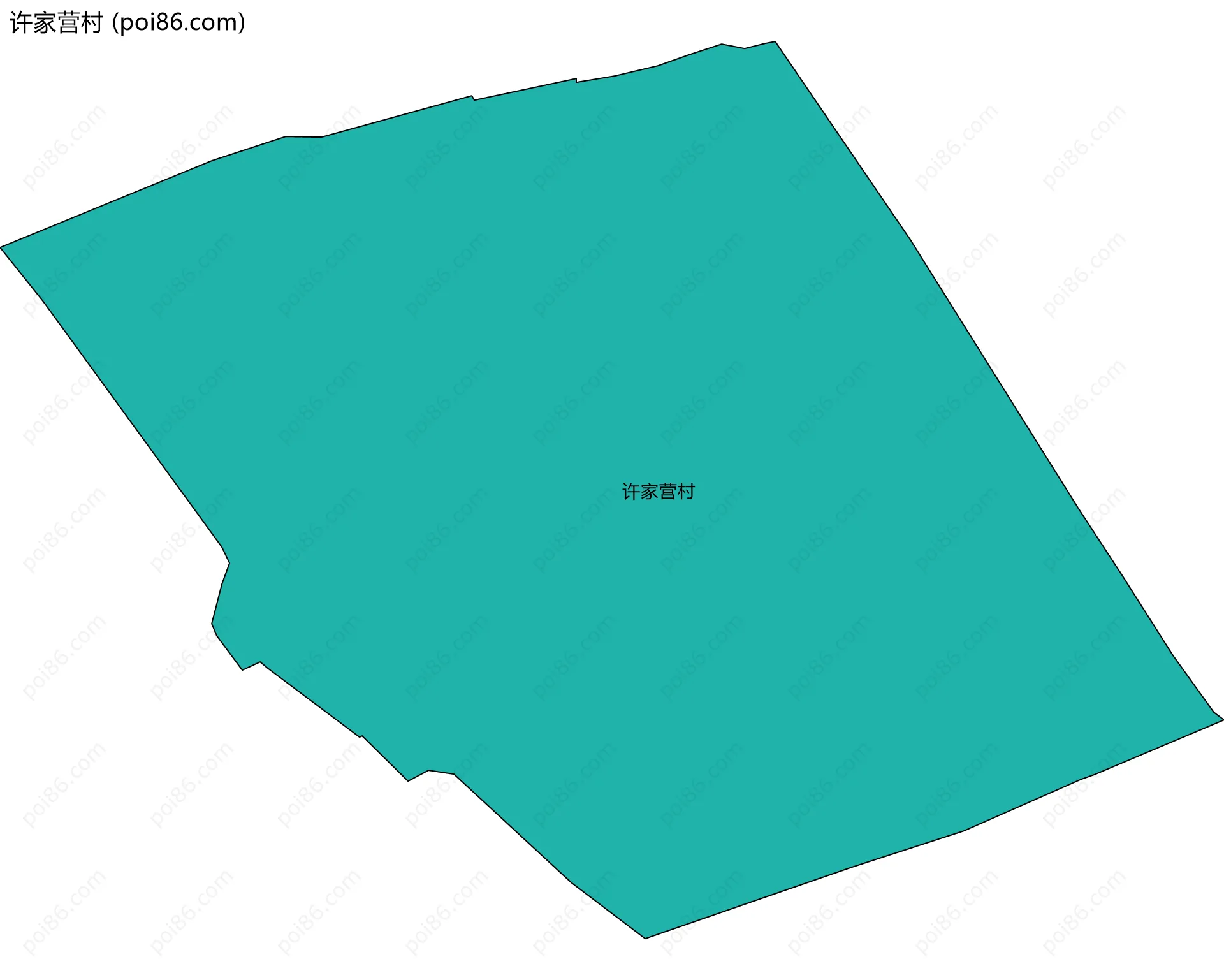 许家营村边界地图