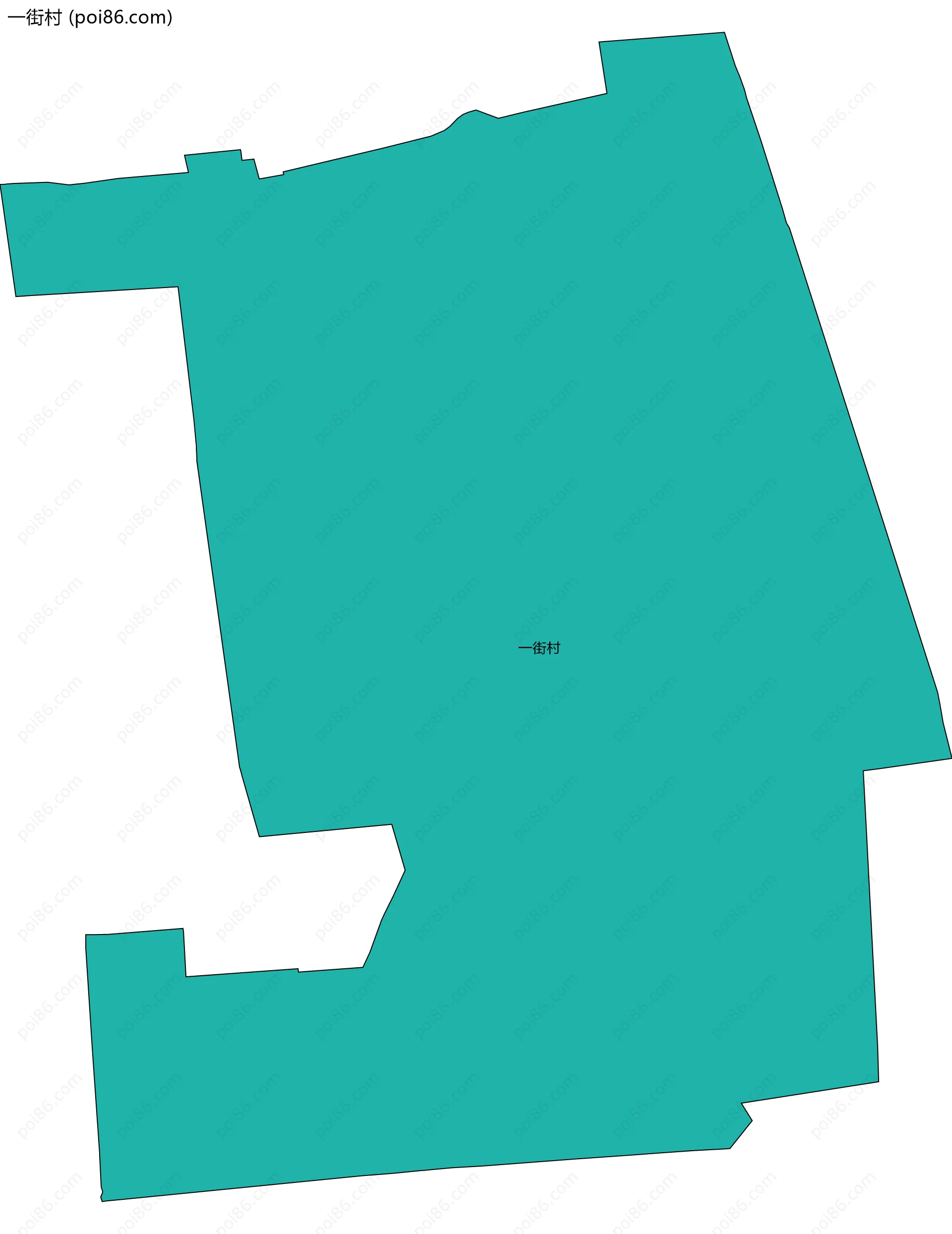 一街村边界地图