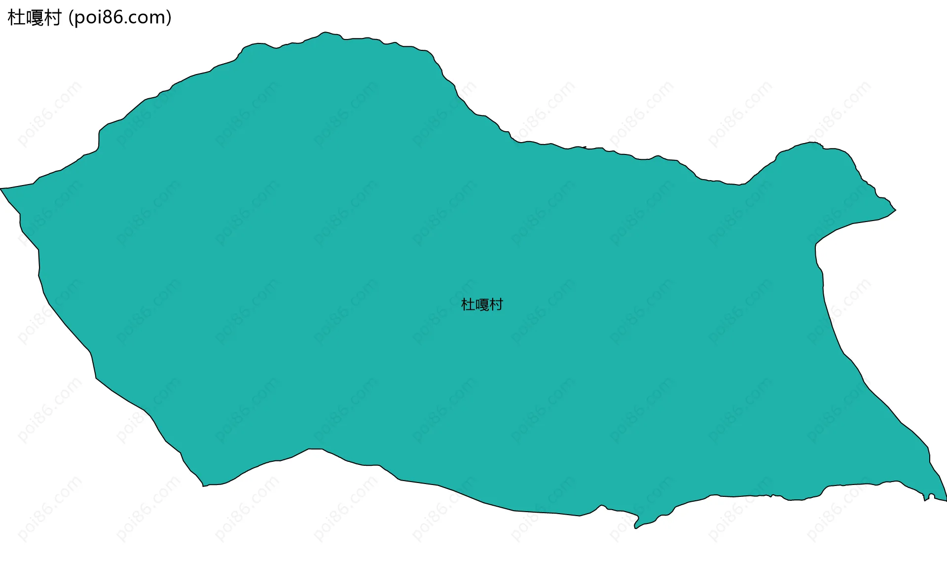 杜嘎村边界地图