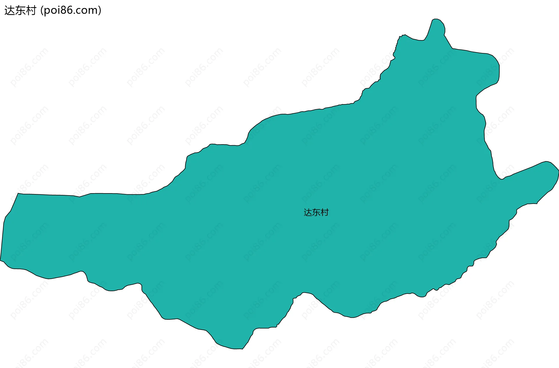 达东村边界地图