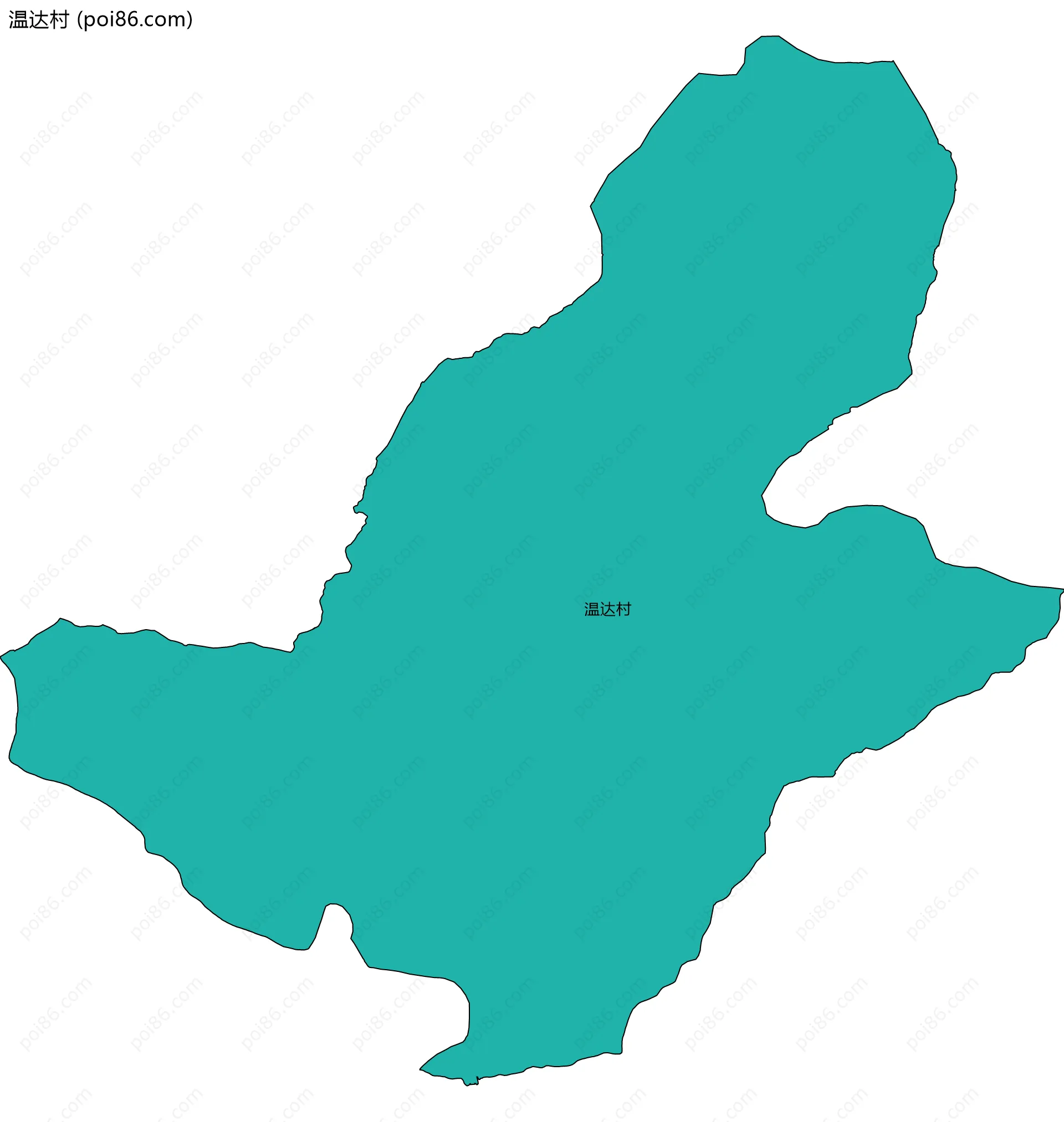 温达村边界地图