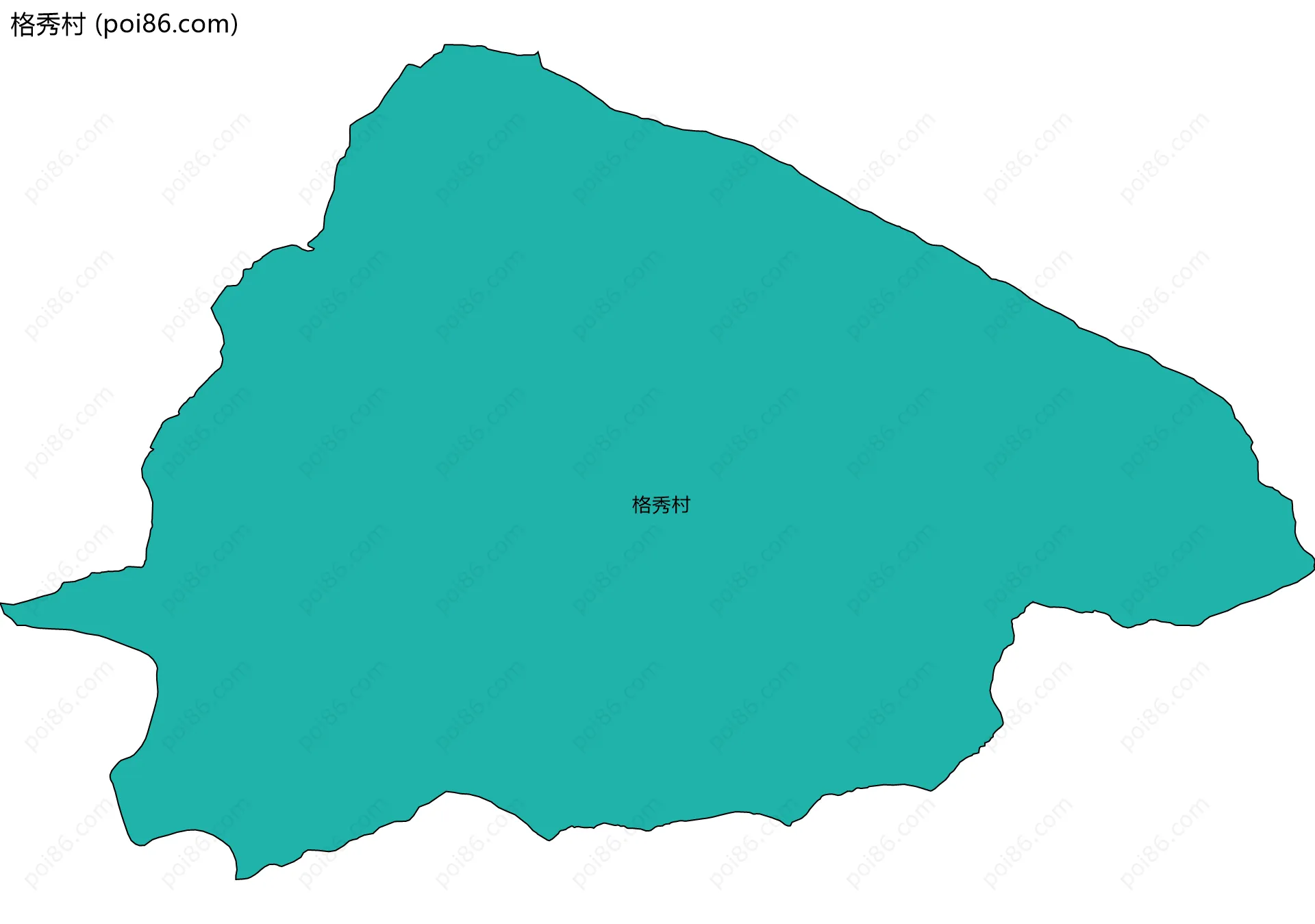 格秀村边界地图