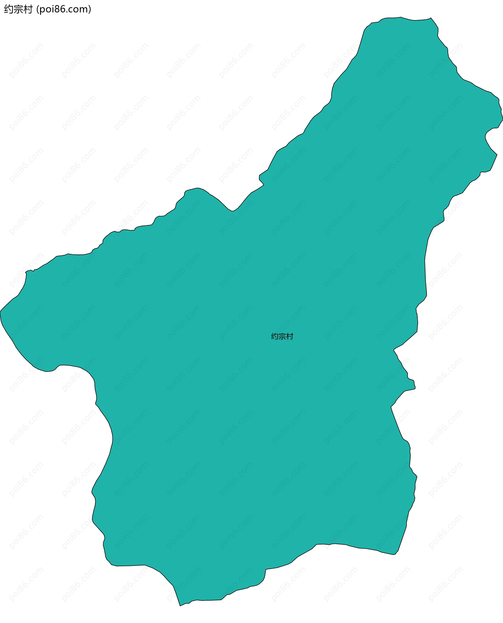 约宗村边界地图