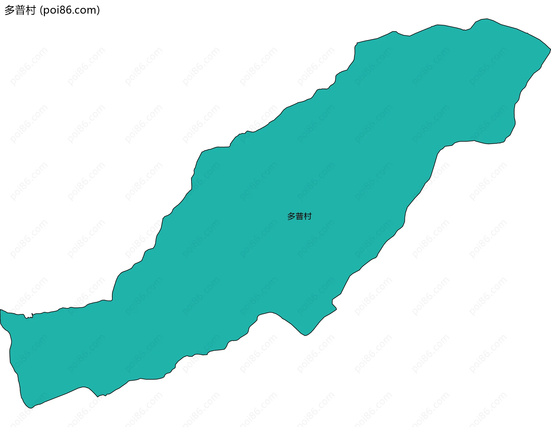 多普村边界地图