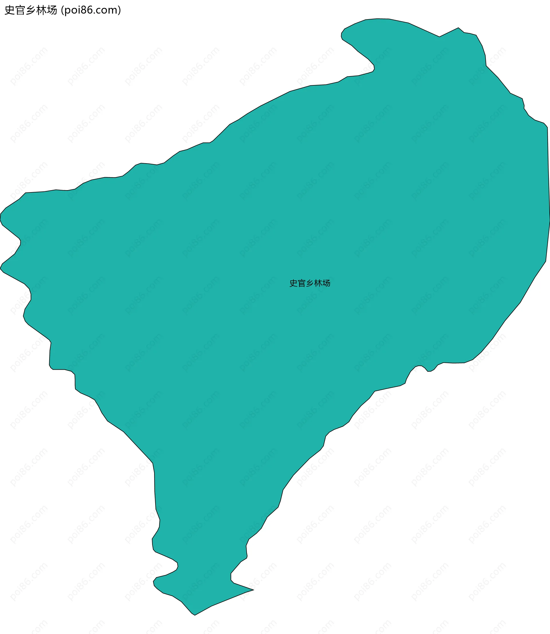 史官乡林场边界地图