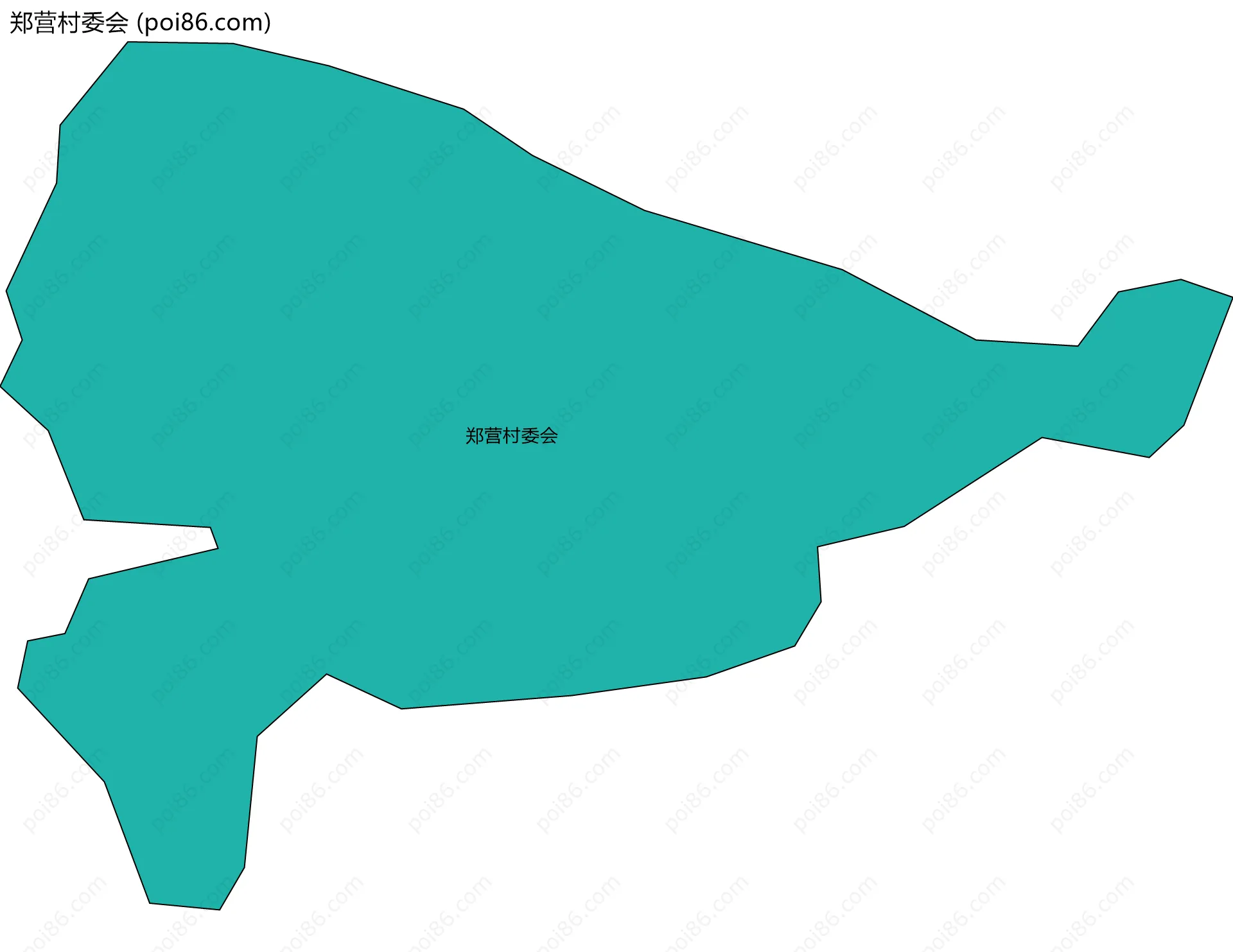 郑营村委会边界地图