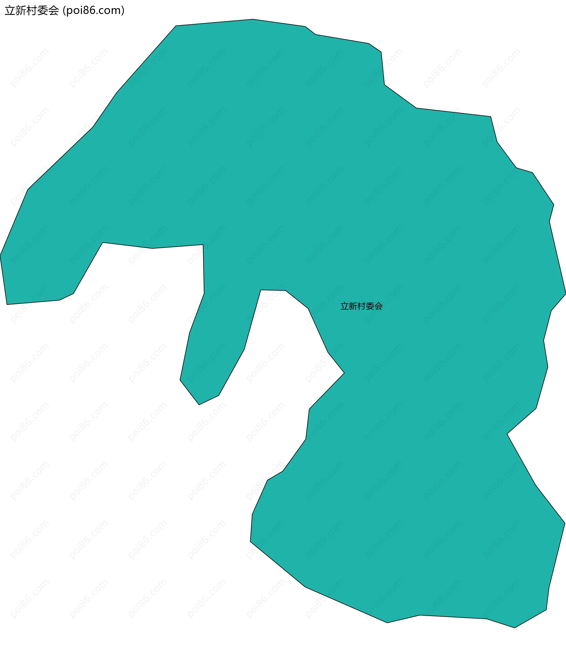 立新村委会边界地图