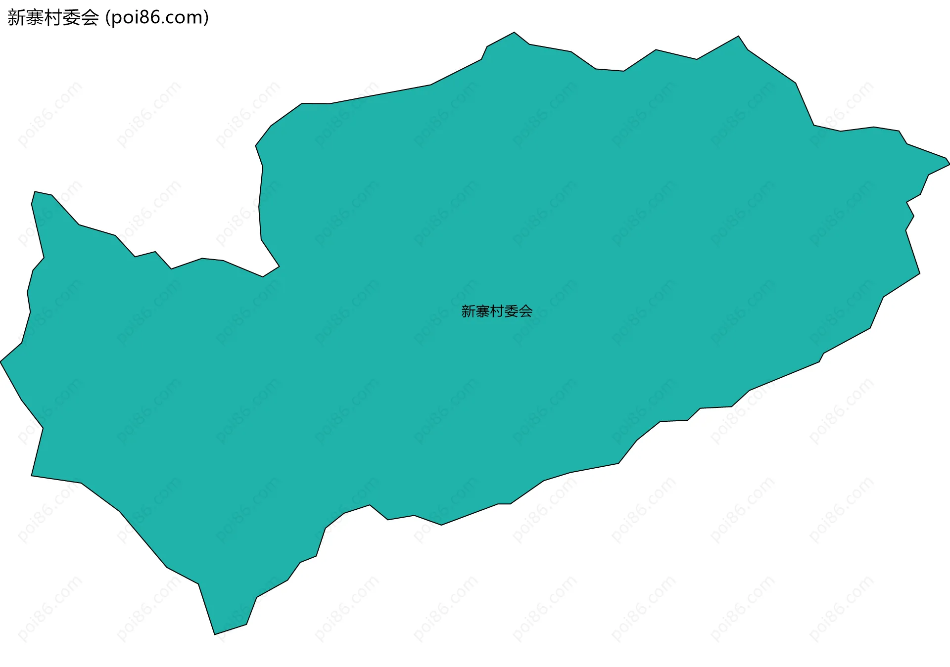 新寨村委会边界地图