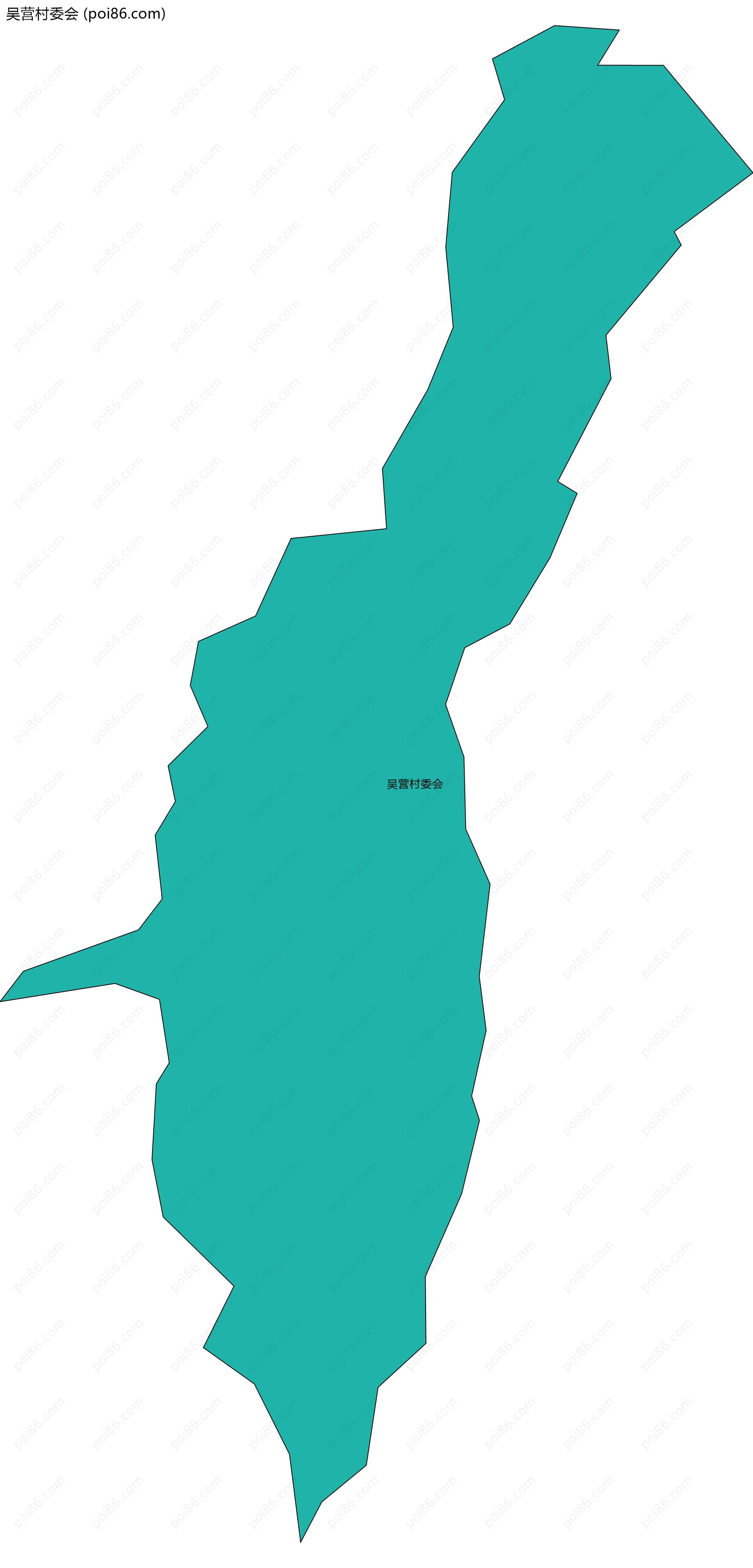 吴营村委会边界地图