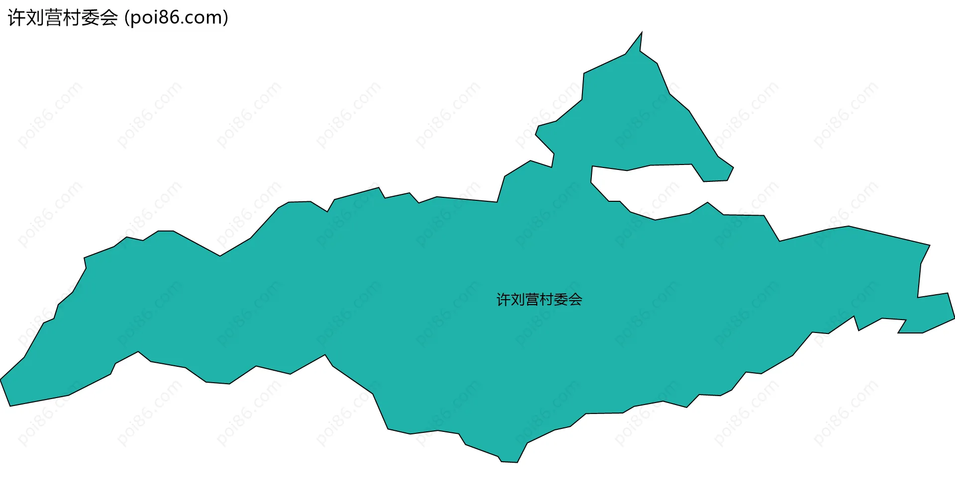 许刘营村委会边界地图