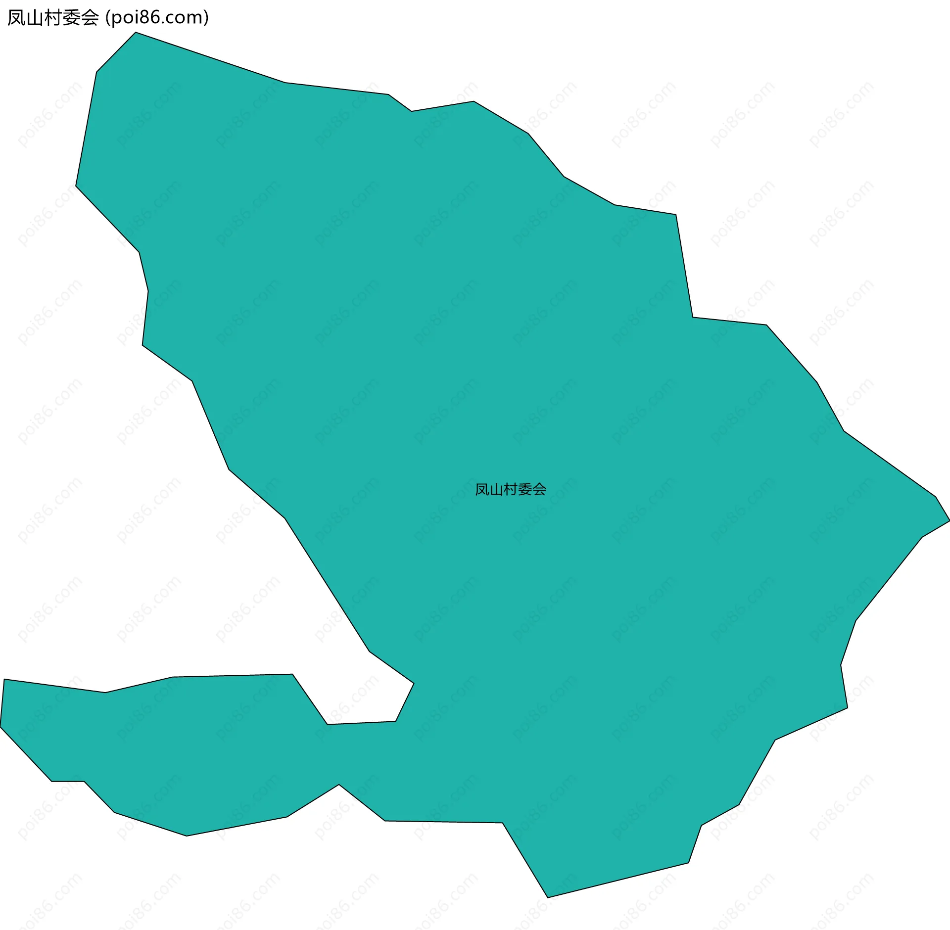 凤山村委会边界地图