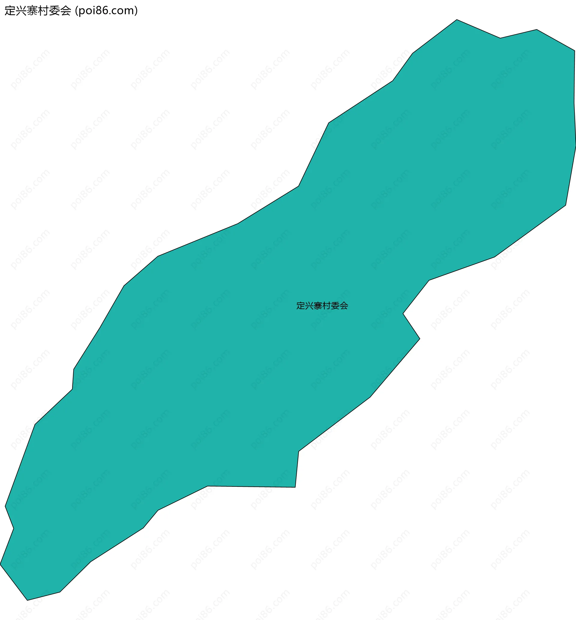 定兴寨村委会边界地图