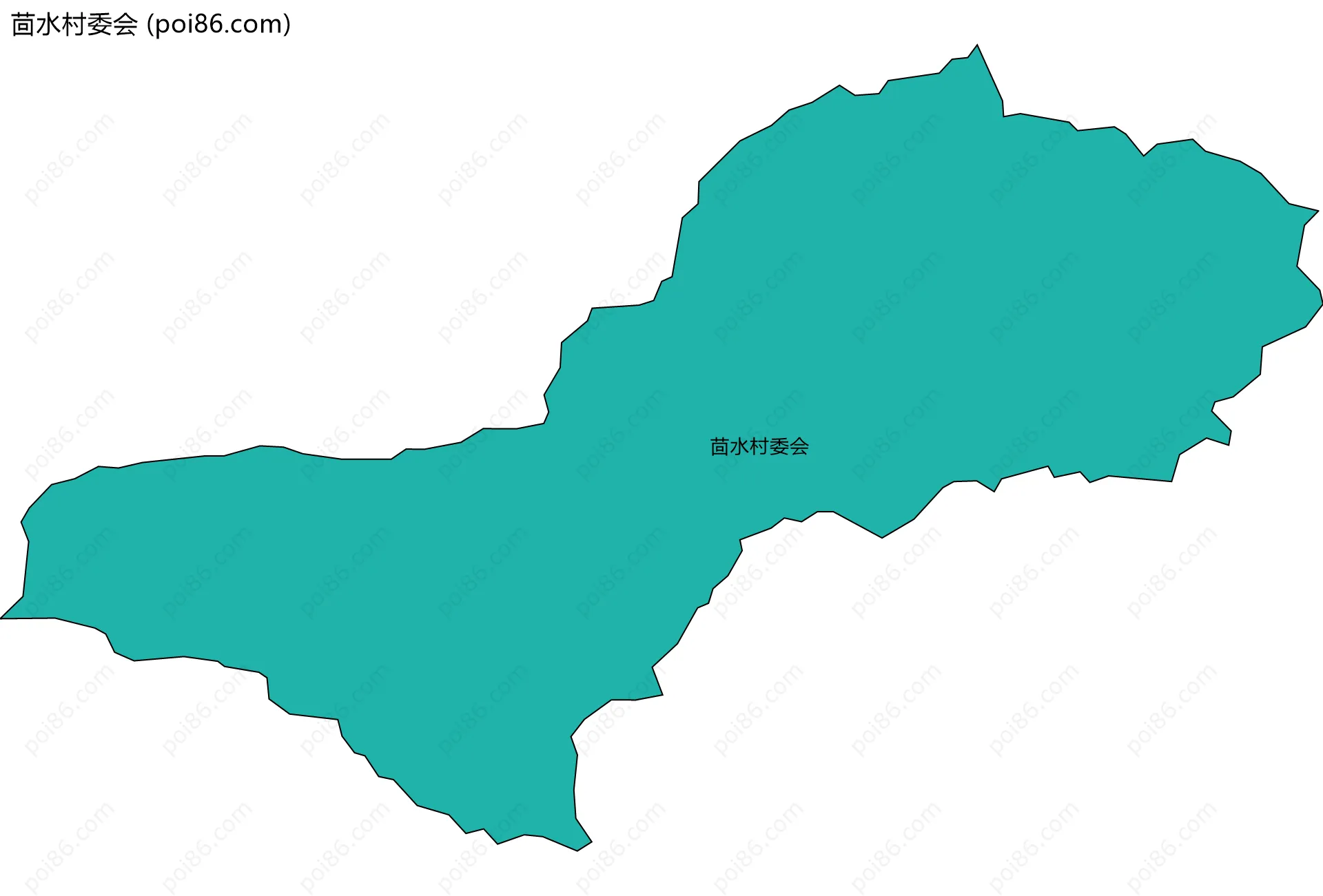 茴水村委会边界地图