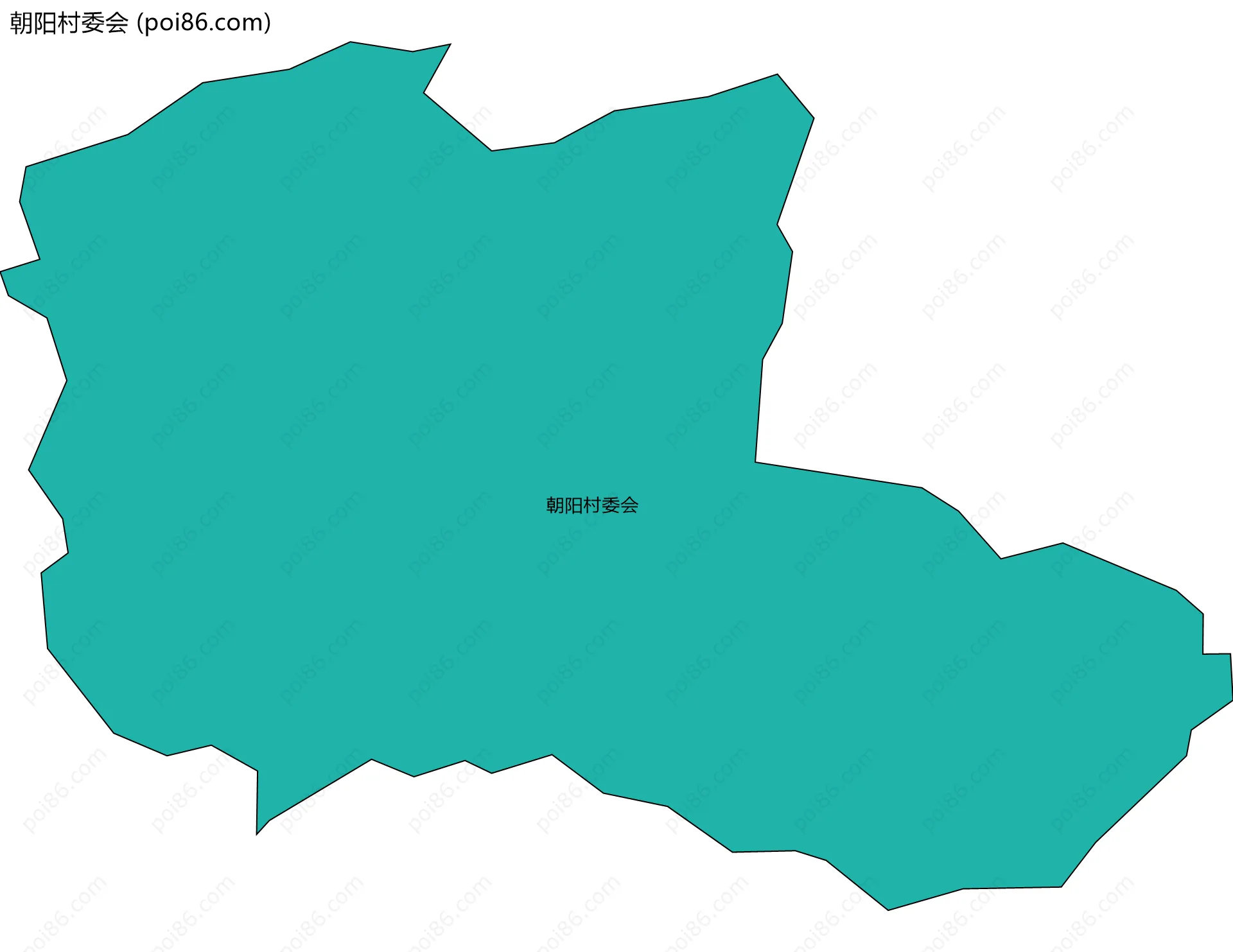 朝阳村委会边界地图