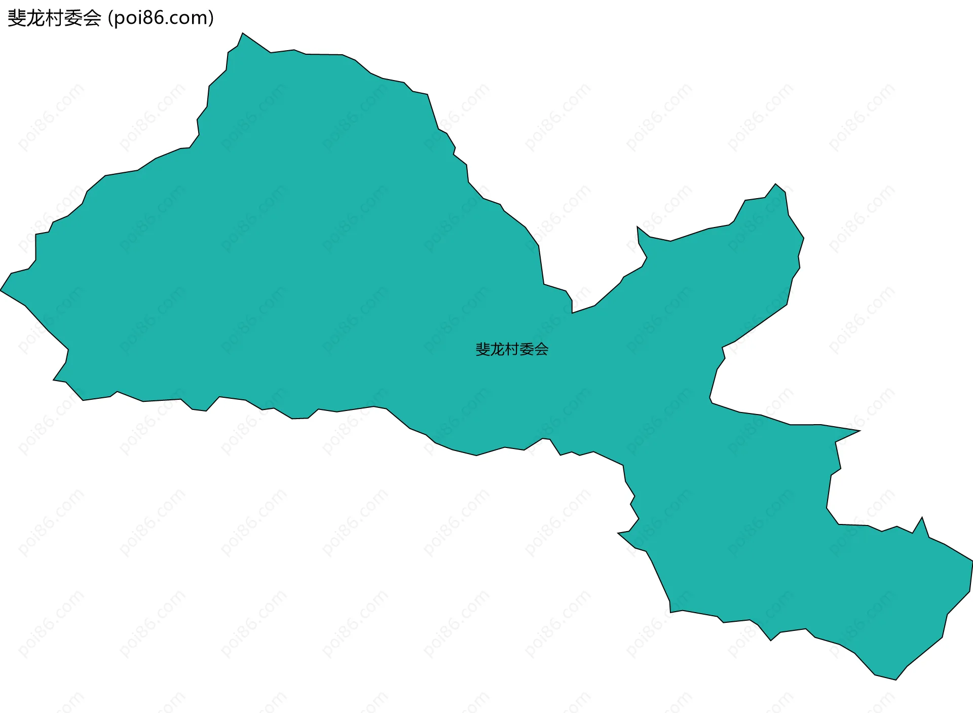 斐龙村委会边界地图