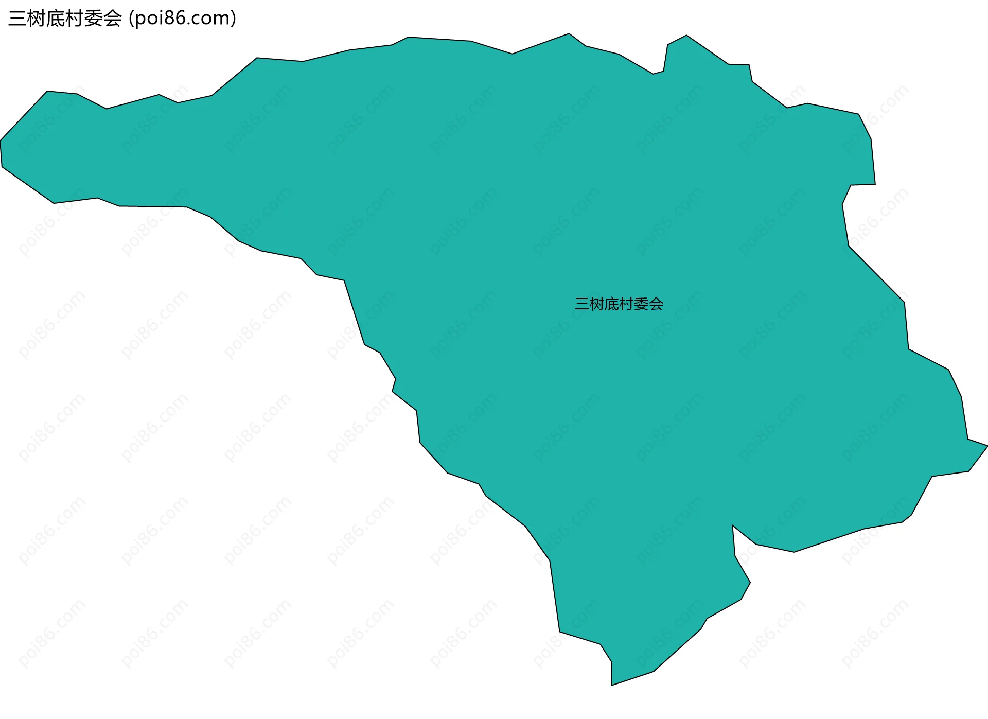 三树底村委会边界地图