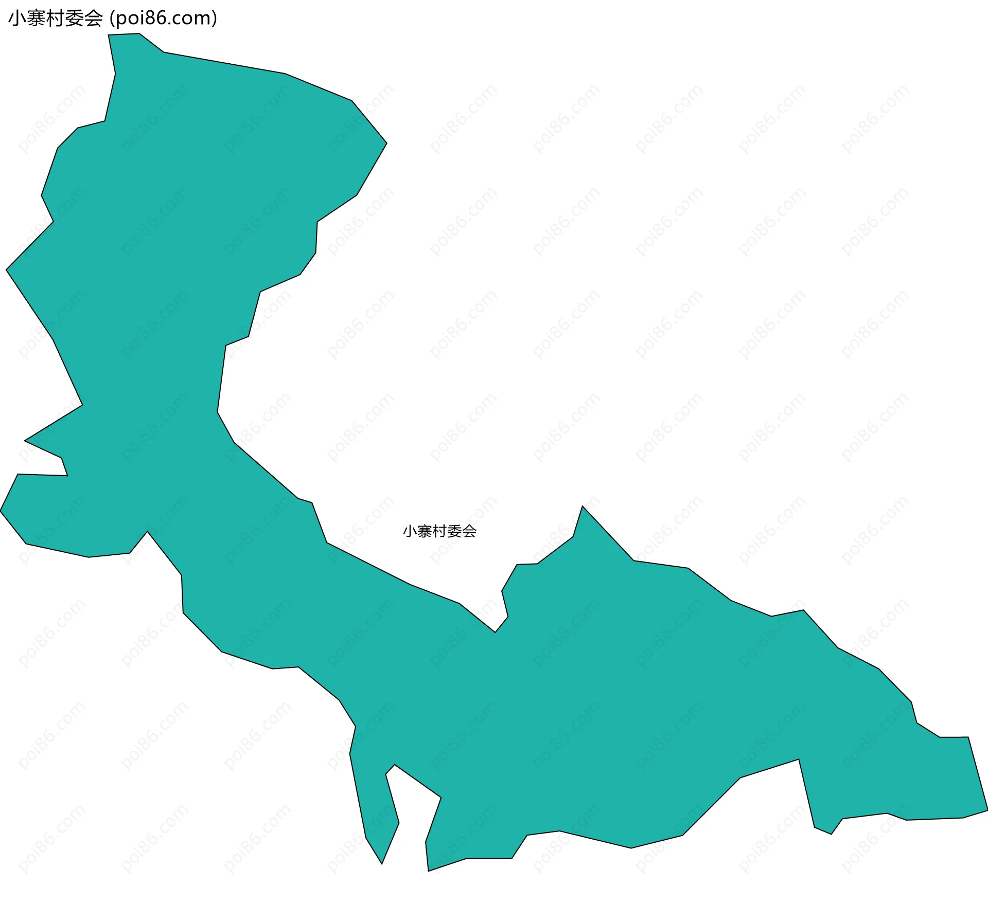 小寨村委会边界地图