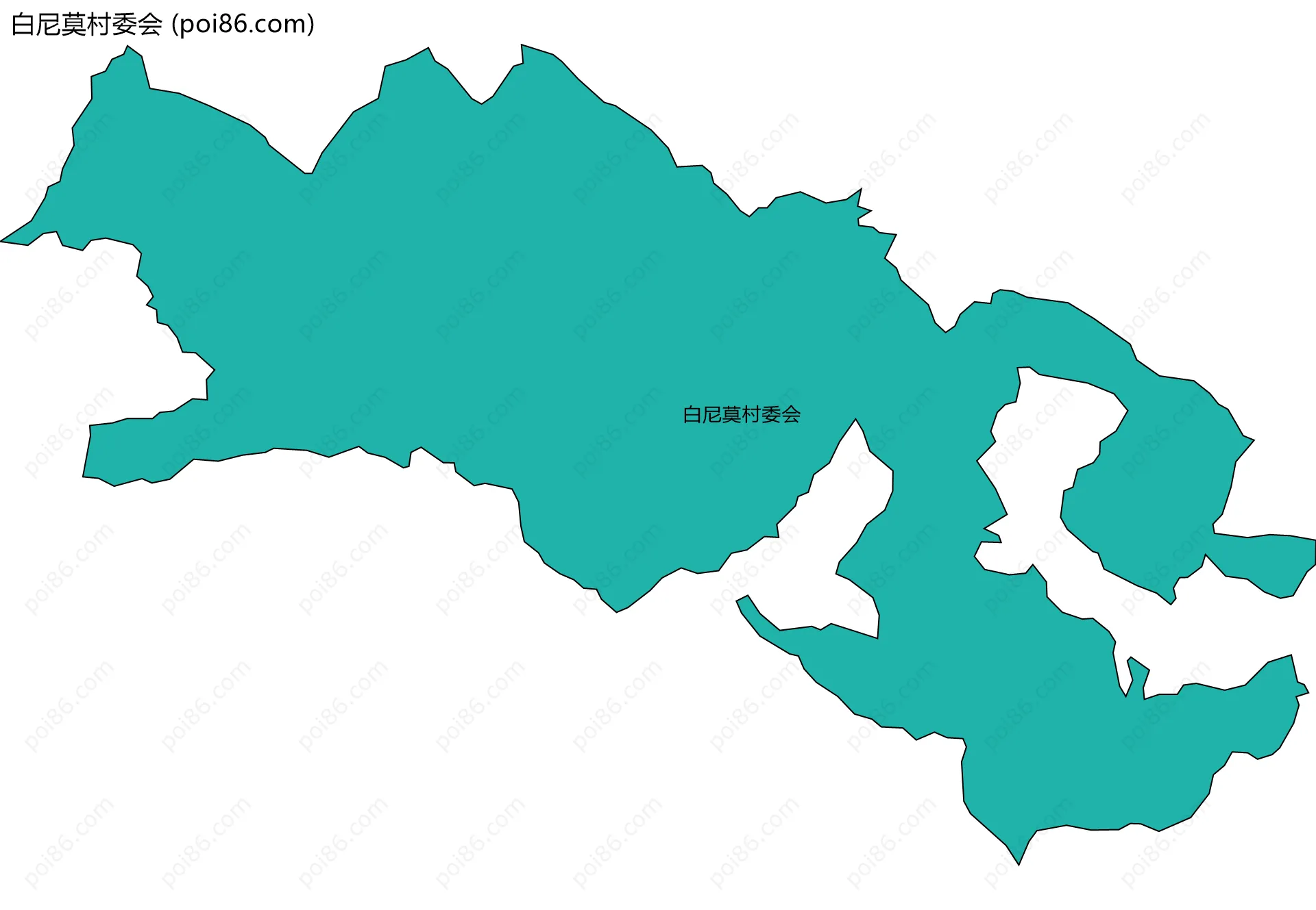 白尼莫村委会边界地图