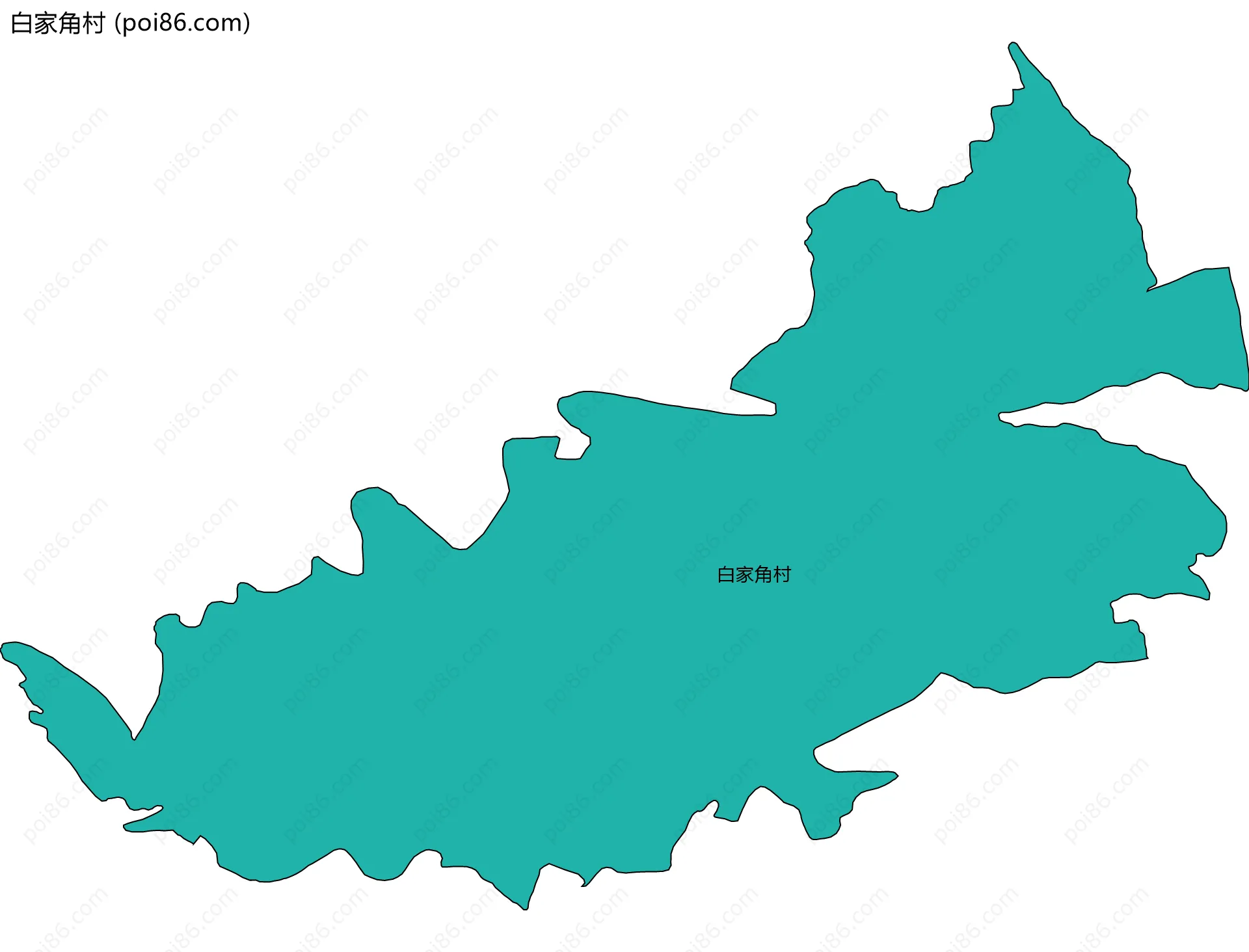 白家角村边界地图