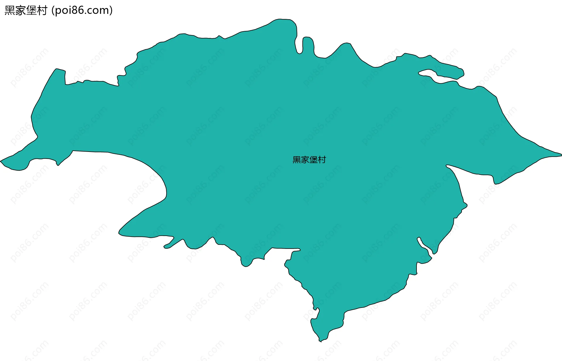 黑家堡村边界地图