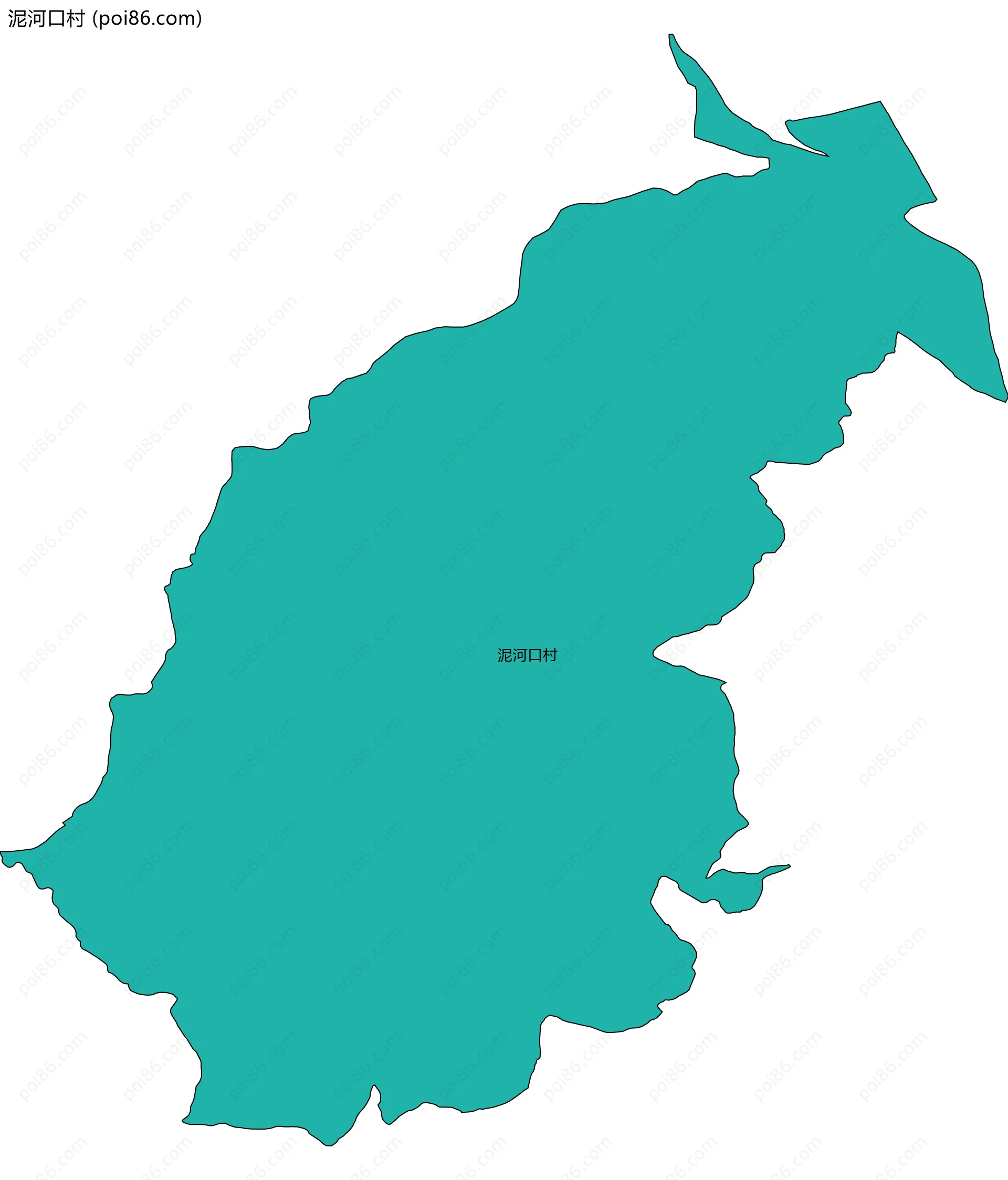 泥河口村边界地图