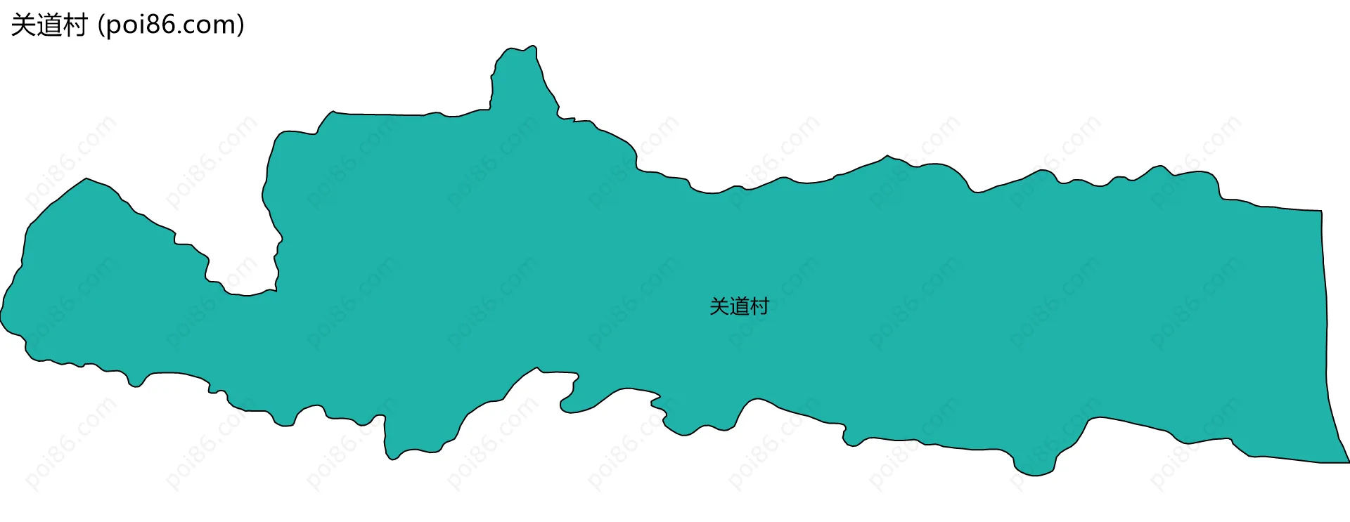 关道村边界地图