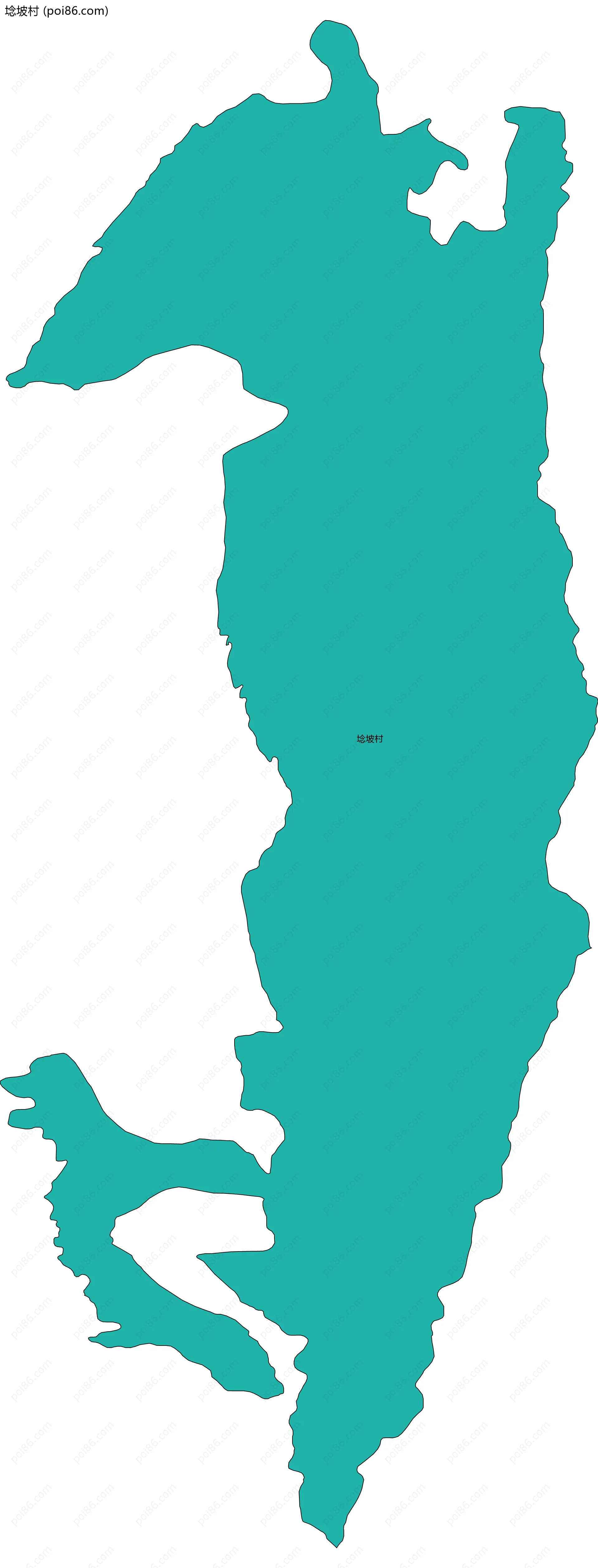 埝坡村边界地图