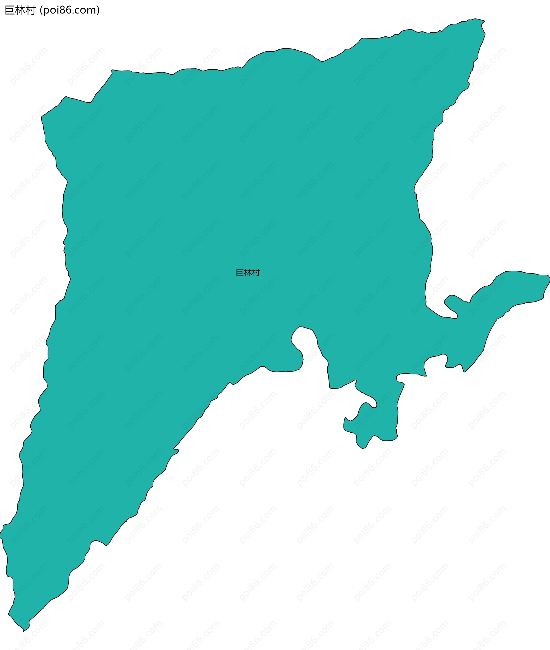 巨林村边界地图